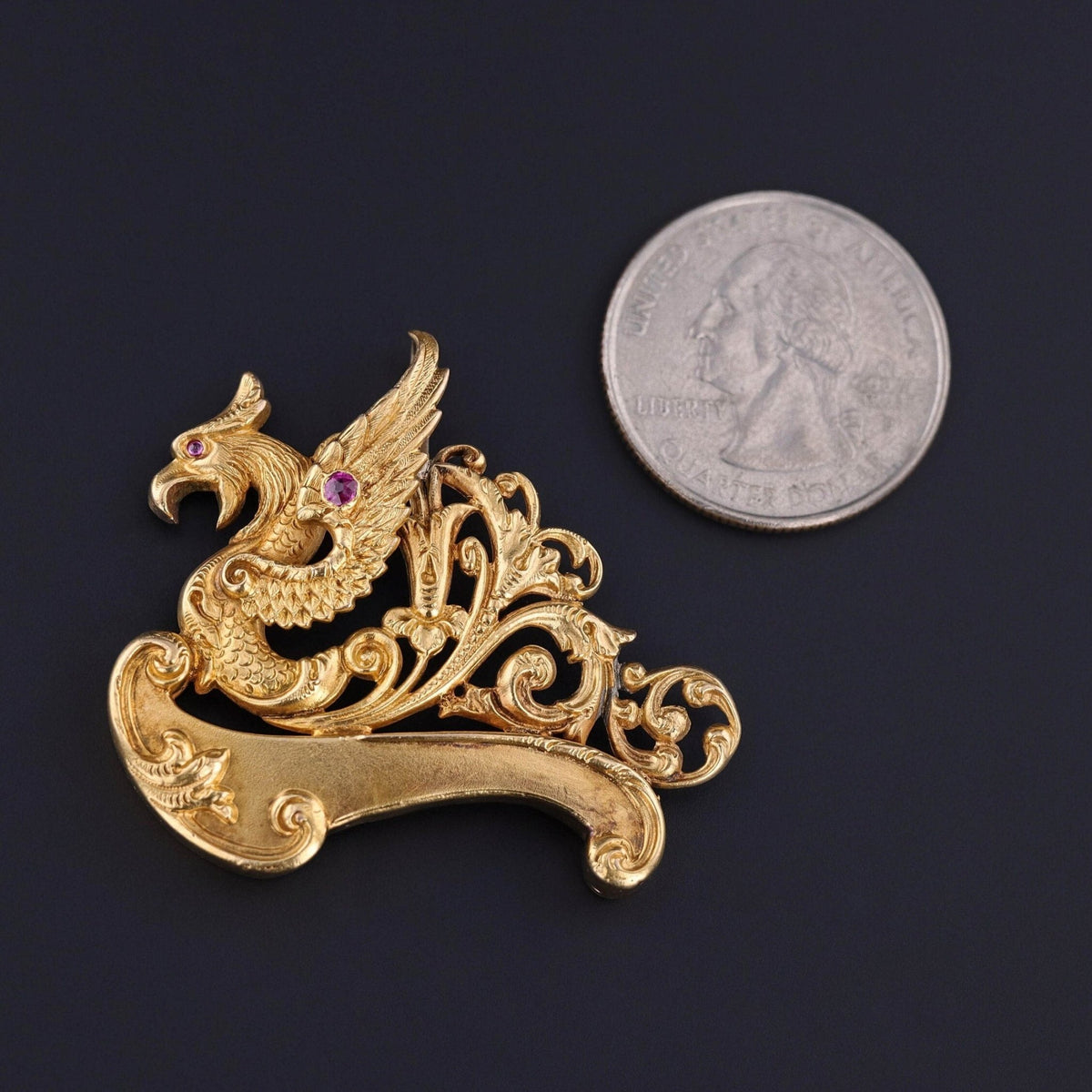 Antique Griffin Pendant of 14k Gold - Trademark Antiques
