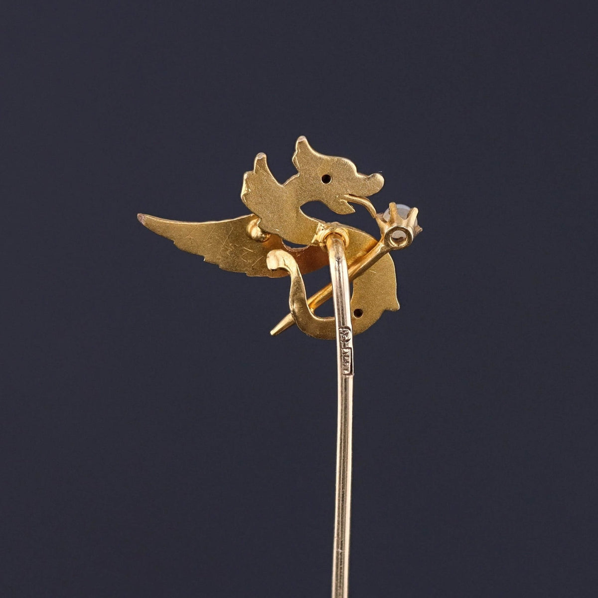 Antique Griffin Stickpin of 14k Gold - Trademark Antiques
