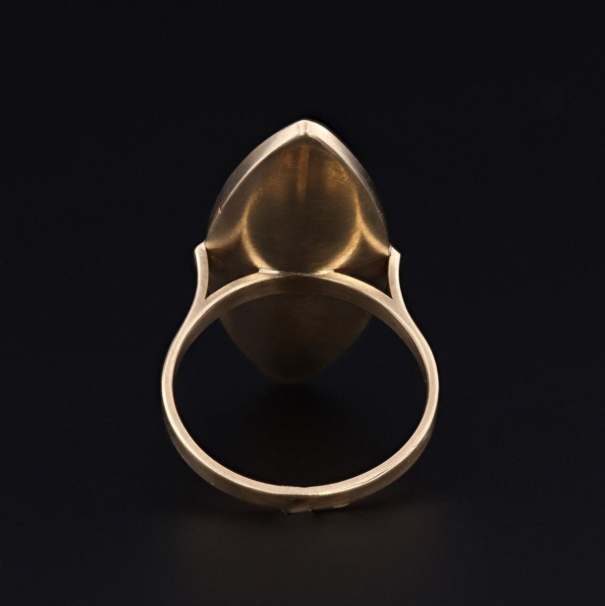 Antique Guilloche Enamel and Diamond Conversion Ring of 14k Gold - Trademark Antiques