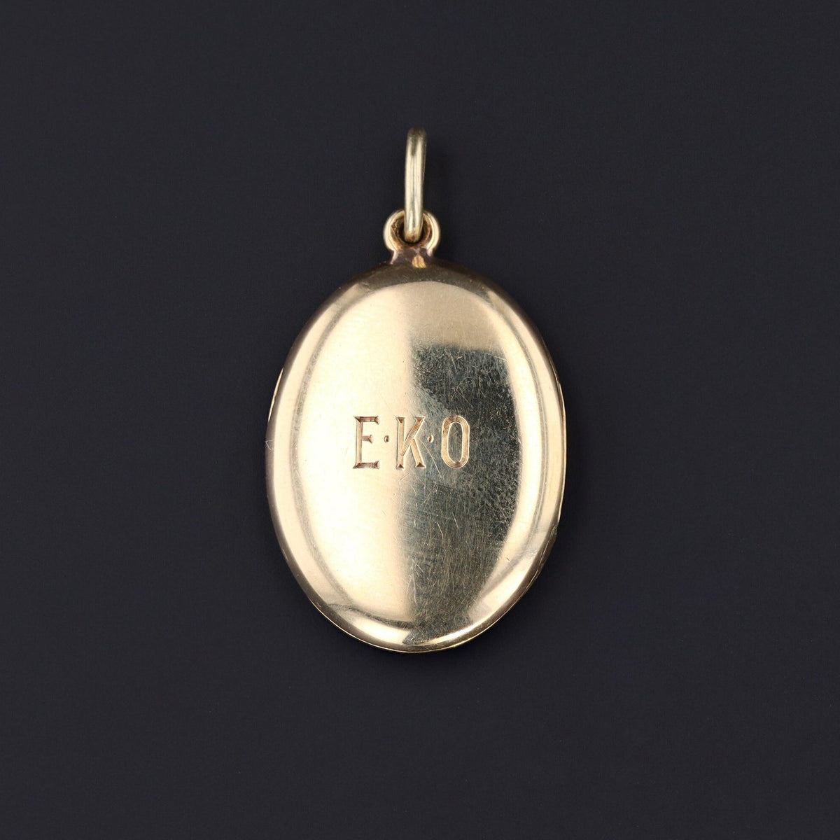 Antique Guilloche Enamel Locket | Antique Locket - Trademark Antiques