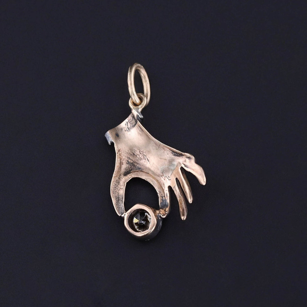 Antique Hand Conversion Charm of 9ct Gold - Trademark Antiques