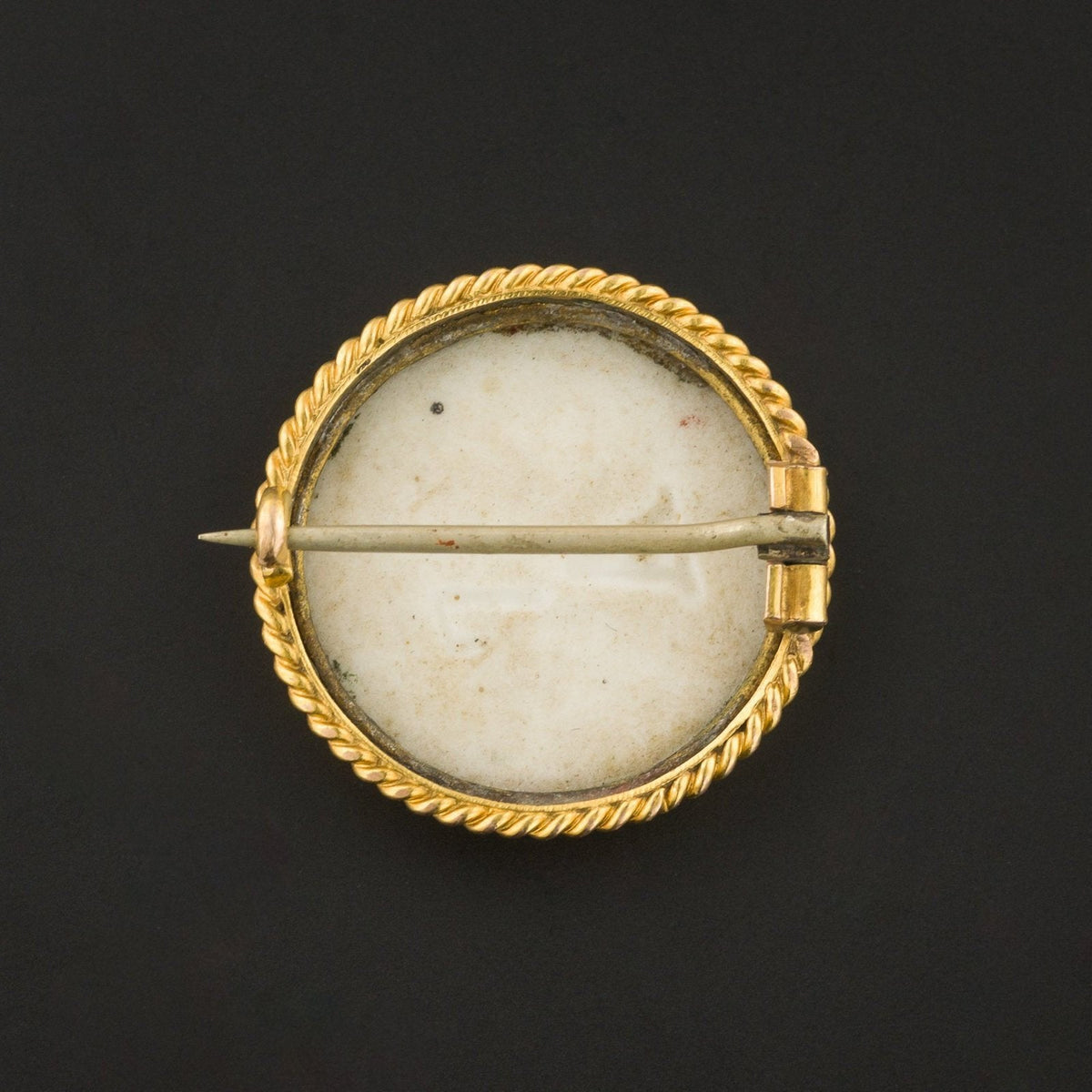 Antique Hand Painted Child Brooch | Painted Porcelain Brooch - Trademark Antiques