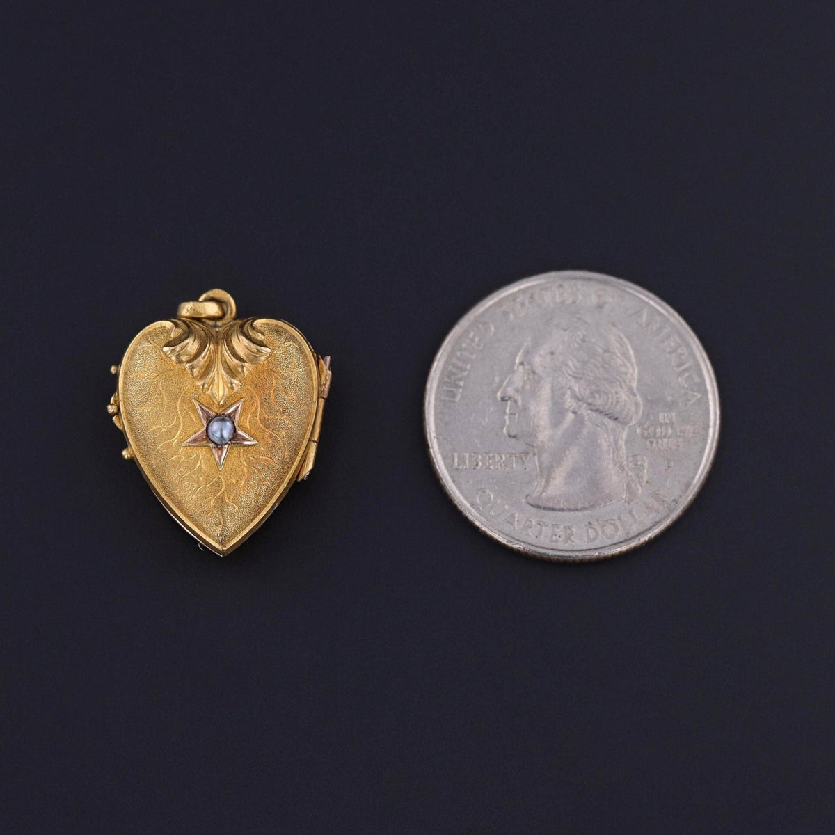 Antique Heart Locket of 14k Gold - Trademark Antiques