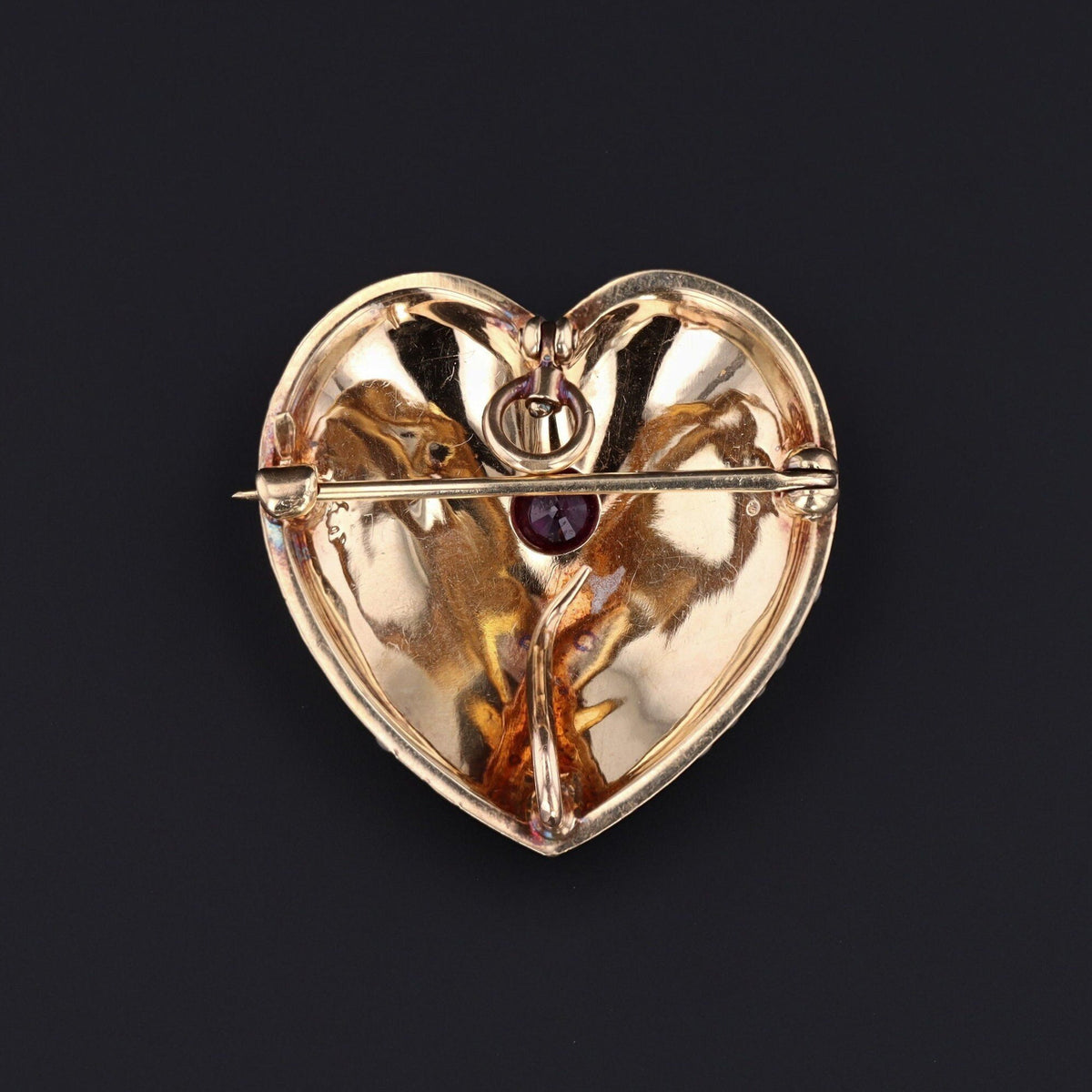 Antique Heart Pendant or Brooch | Pearl Heart - Trademark Antiques