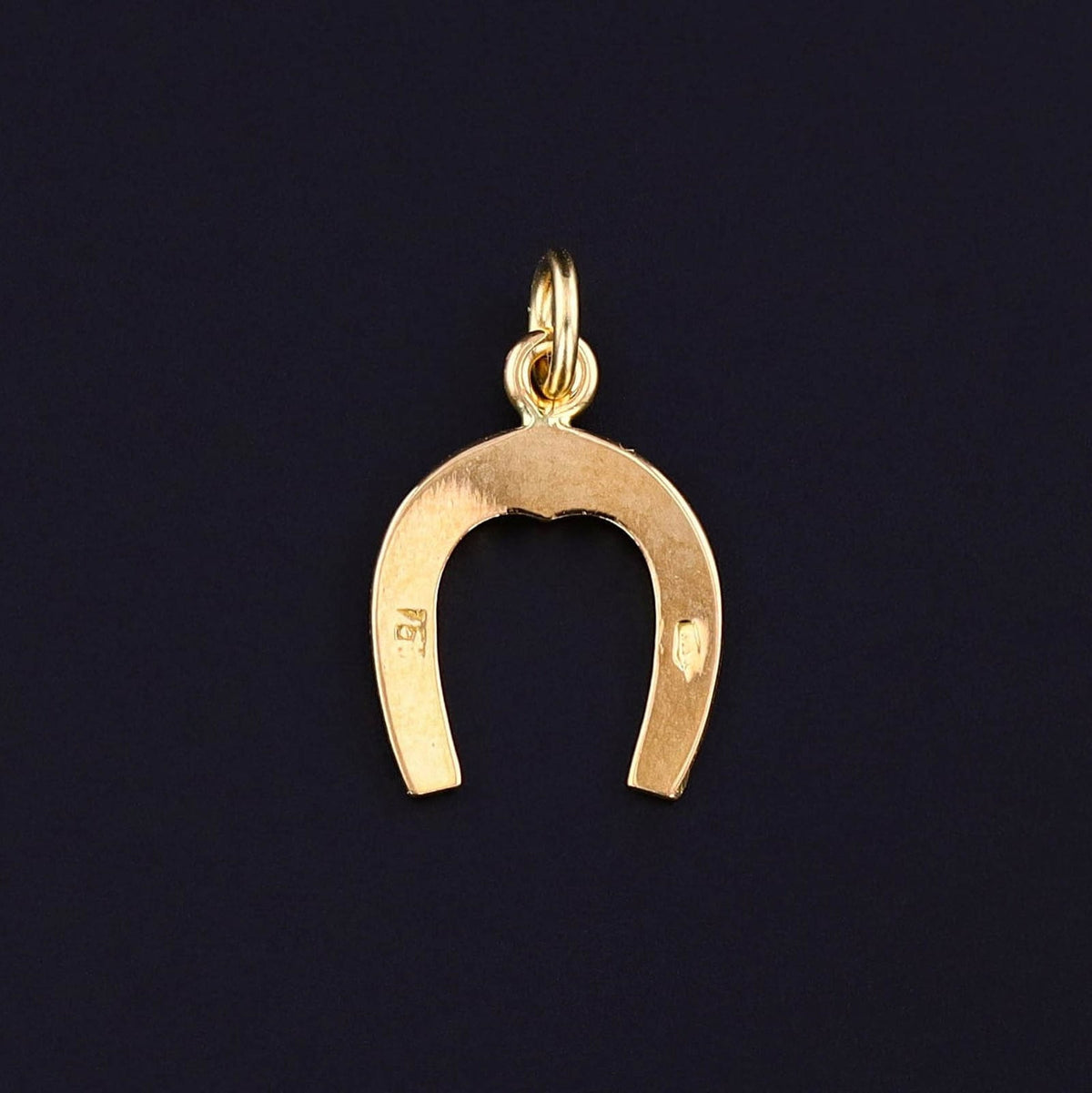 Antique Horseshoe Charm of 18k Gold - Trademark Antiques