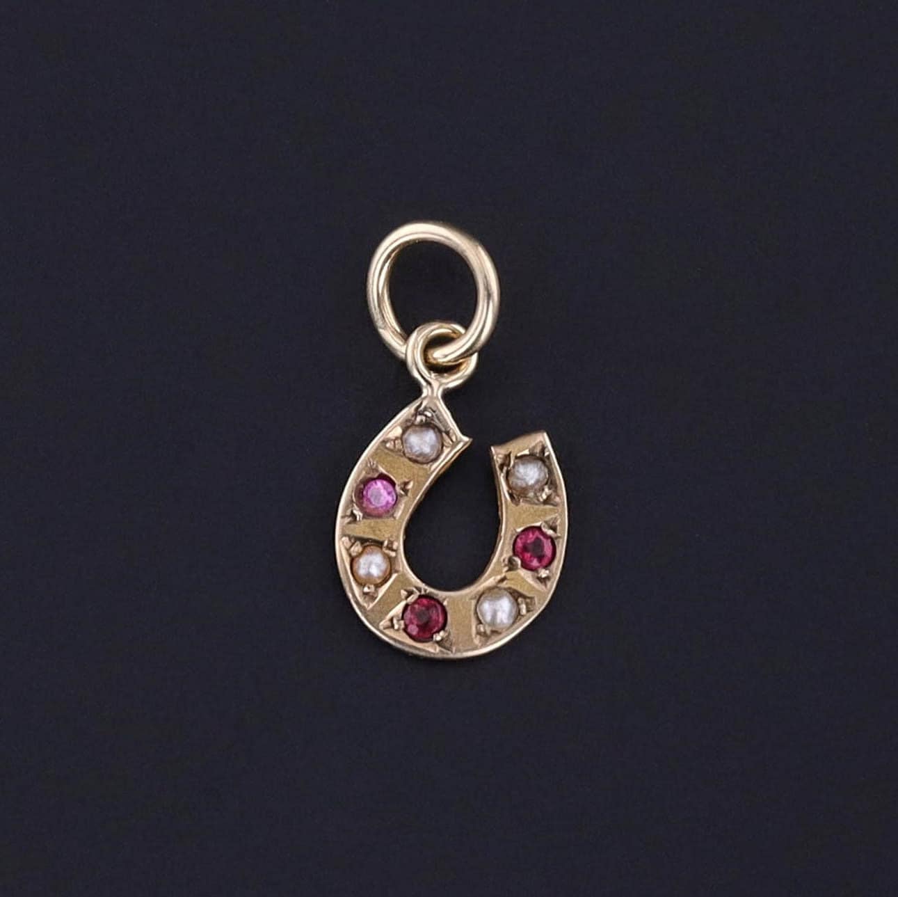 Antique Horseshoe Charm of 9ct Gold - Trademark Antiques