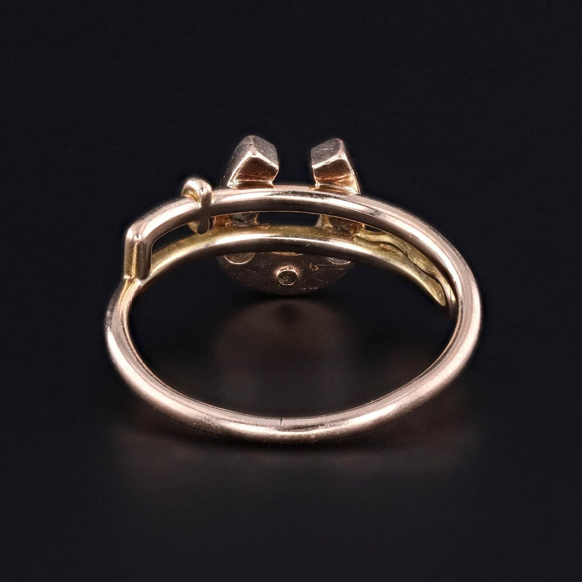 Antique Horseshoe Conversion Ring of 14k Gold - Trademark Antiques