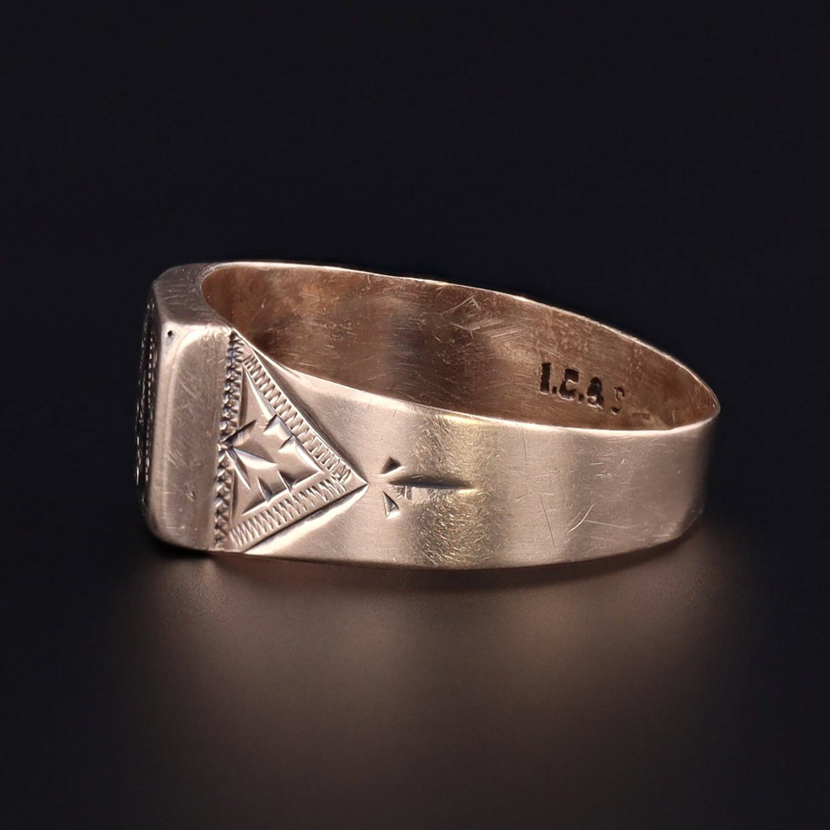 Antique Initial A Ring | Letter A Initial Ring - Trademark Antiques