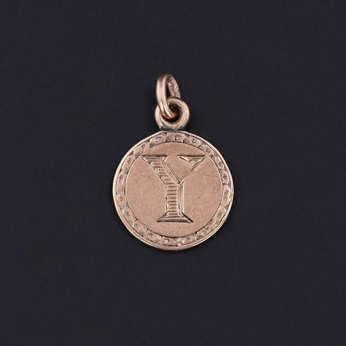 Antique Initial or Letter Y Charm of 9ct Gold - Trademark Antiques