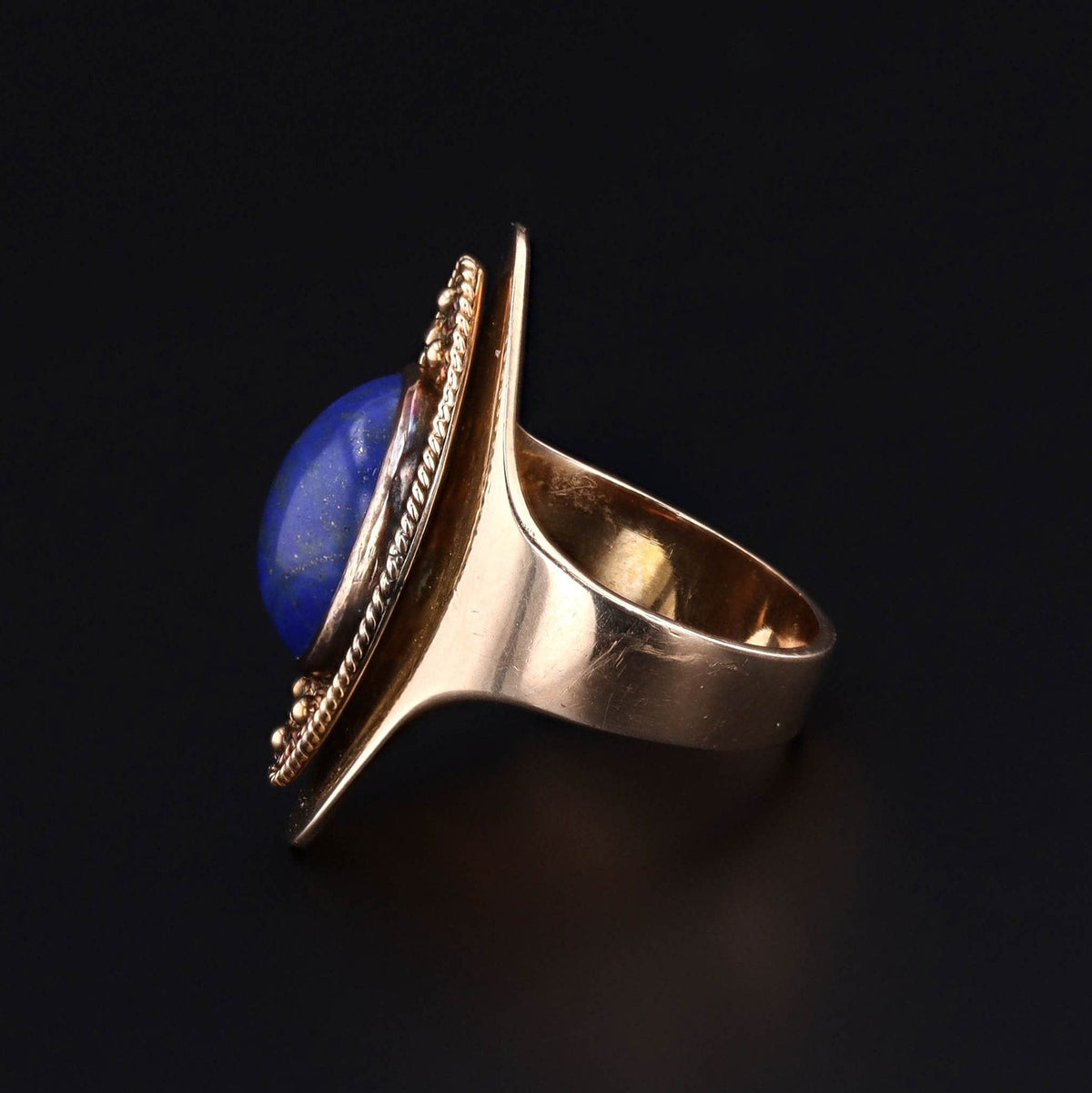 Antique Lapis Lazuli Ring of 14k Gold - Trademark Antiques