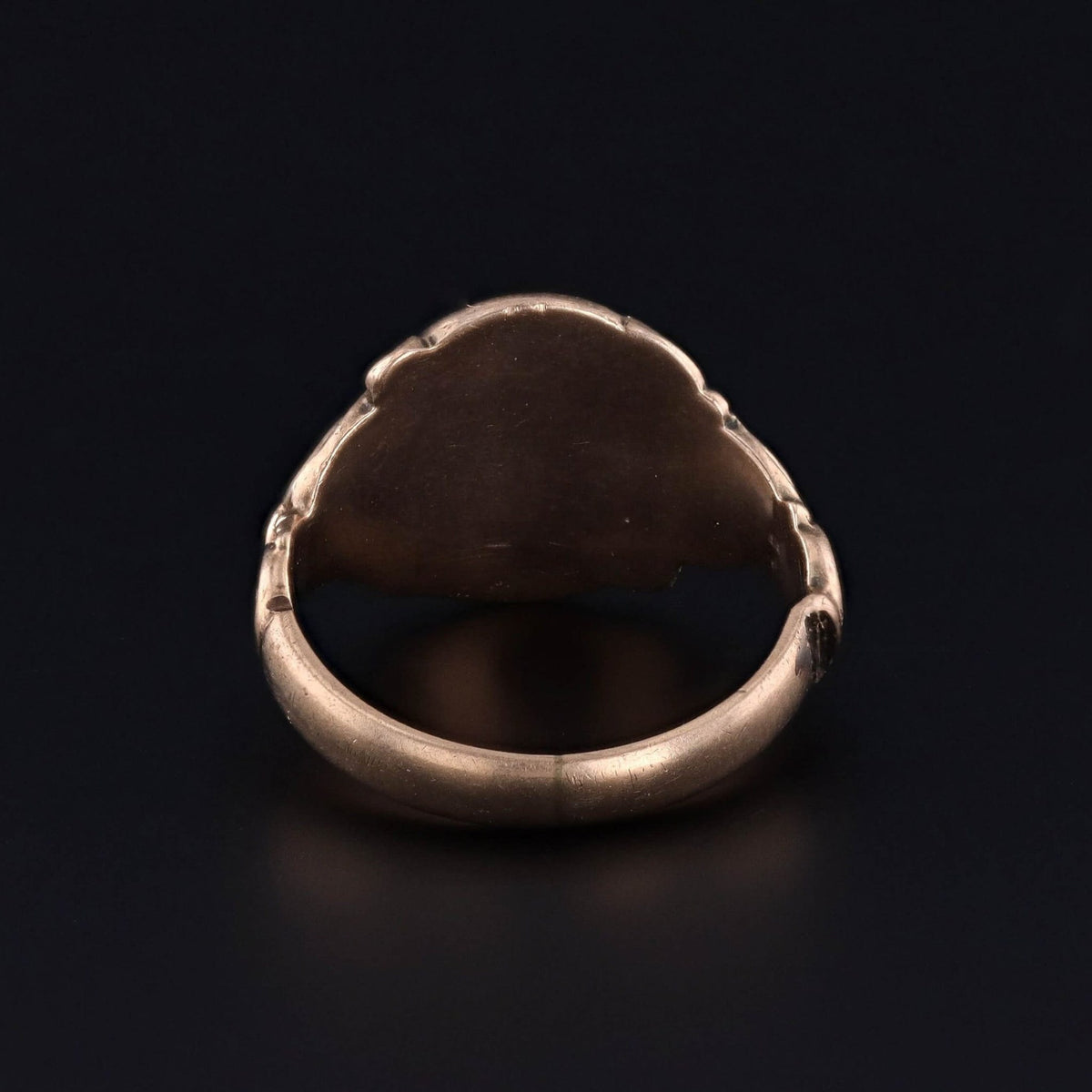 Antique Letter K Signet Ring of 10k Gold - Trademark Antiques