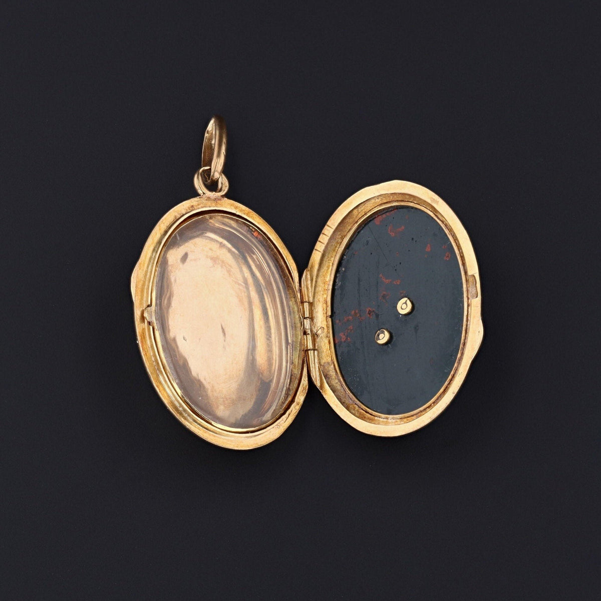 Antique Letter R Locket | Initial R Locket - Trademark Antiques
