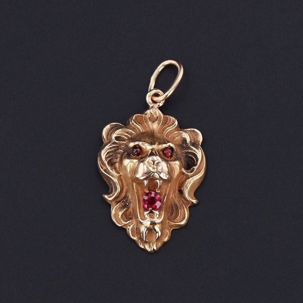 Antique Lion Charm | Pin Conversion - Trademark Antiques