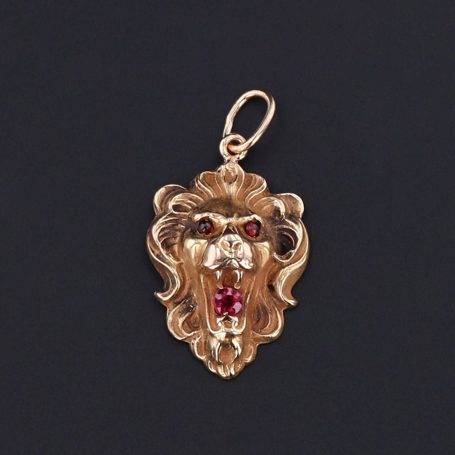 Antique Lion Charm | Pin Conversion - Trademark Antiques