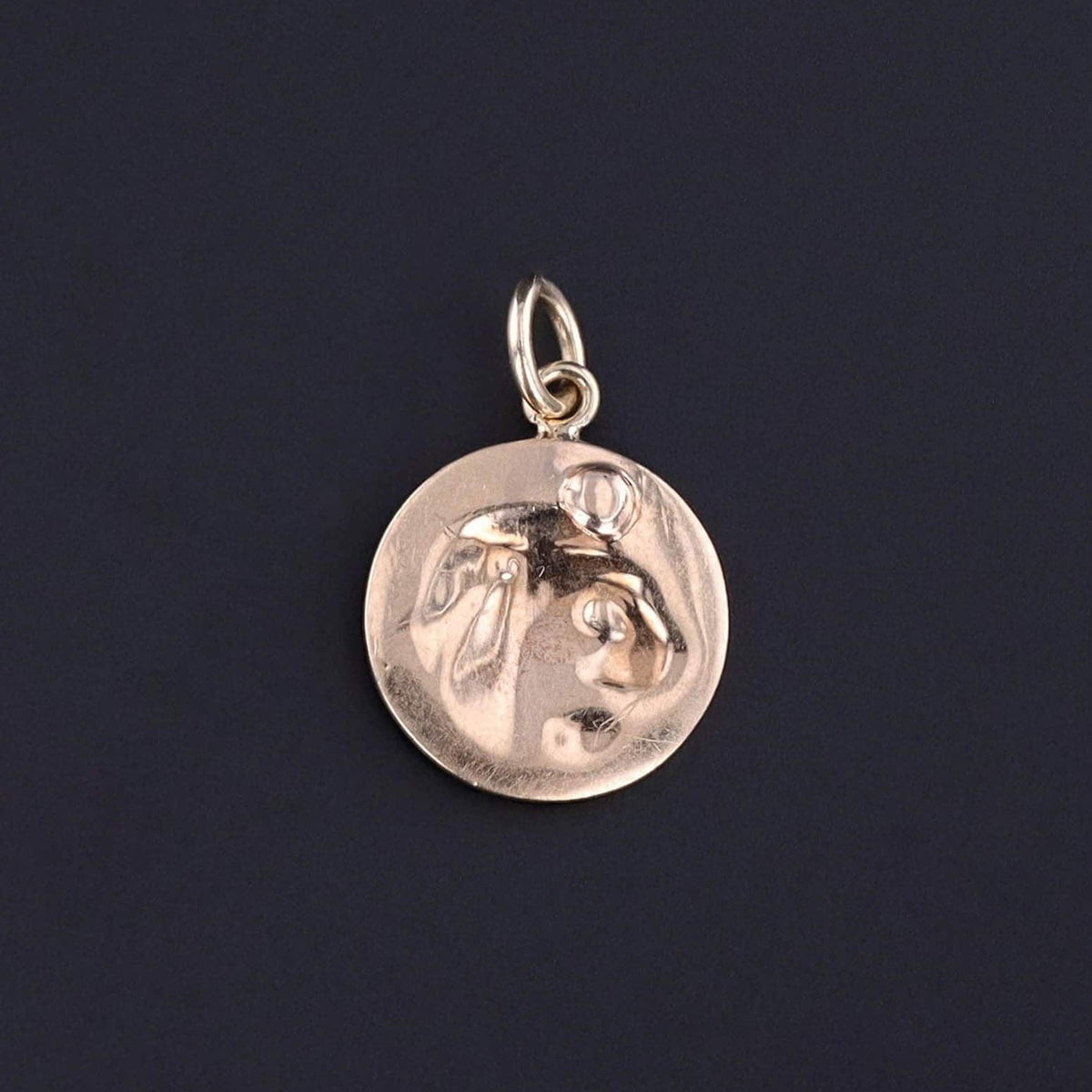 Antique Lion Conversion Charm of 14k Gold - Trademark Antiques