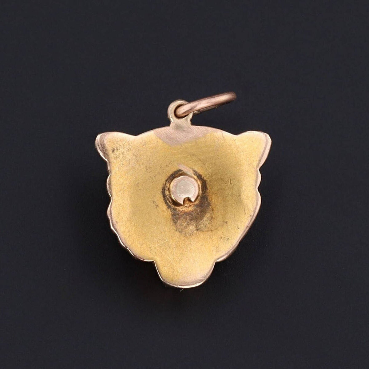 Antique Lion Conversion Charm of 14k Gold - Trademark Antiques
