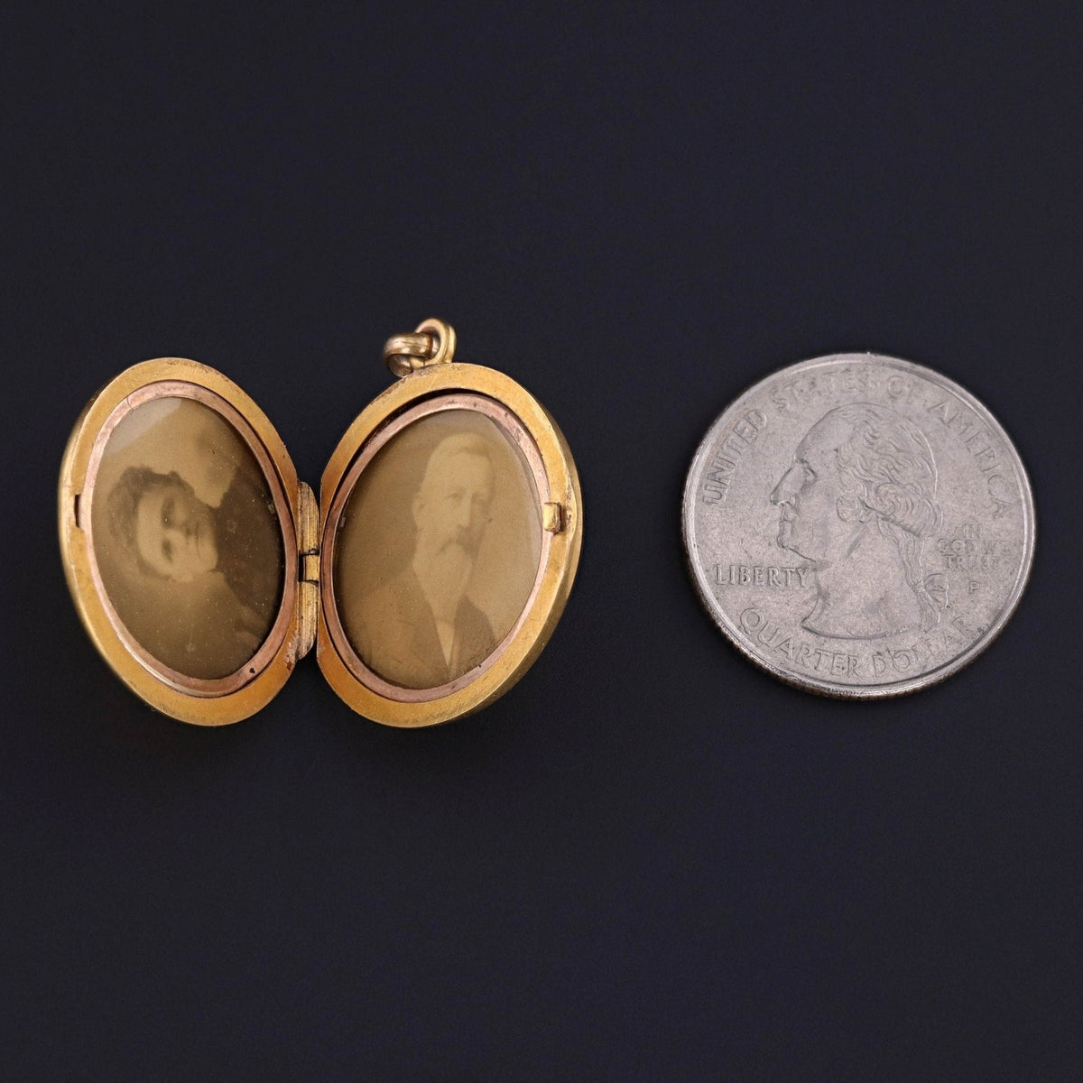 Antique Lion Locket of 10k Gold - Trademark Antiques