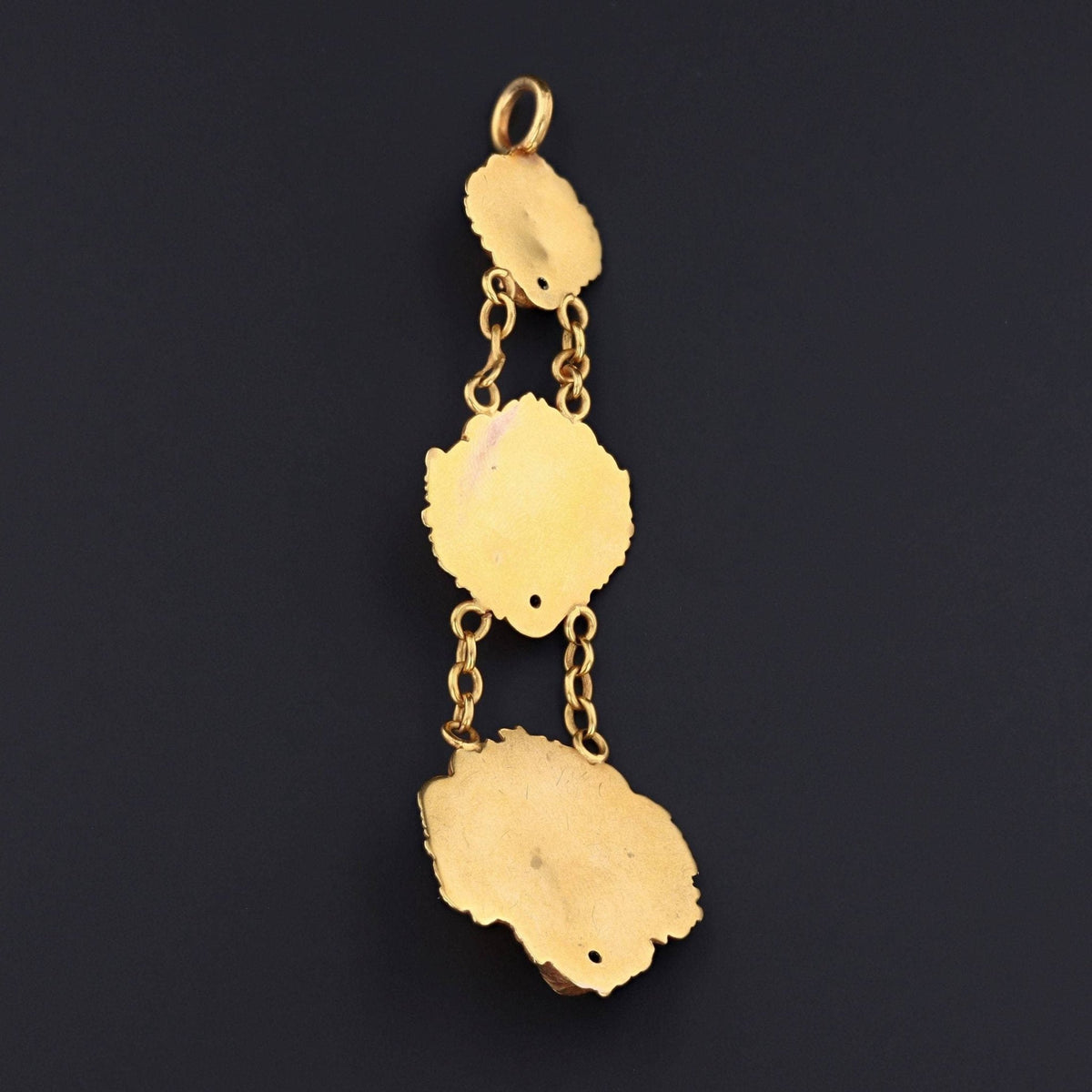 Antique Lion Pendant | 10k Gold &amp; Diamond Lion Pendant - Trademark Antiques