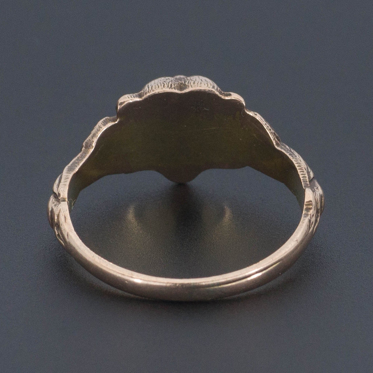 Antique Lion Ring | 10k Gold Ring - Trademark Antiques