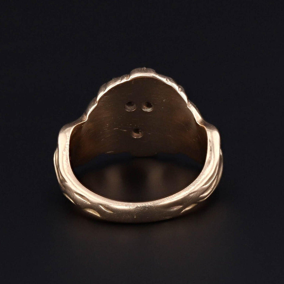 Antique Lion Ring | 14k Gold Ring - Trademark Antiques