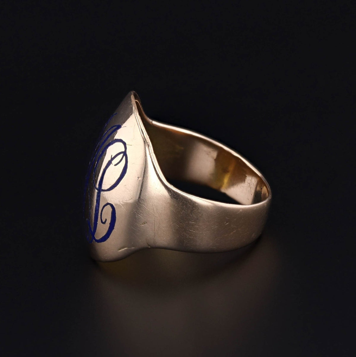 Antique LML Monogram Ring of 10k Gold - Trademark Antiques