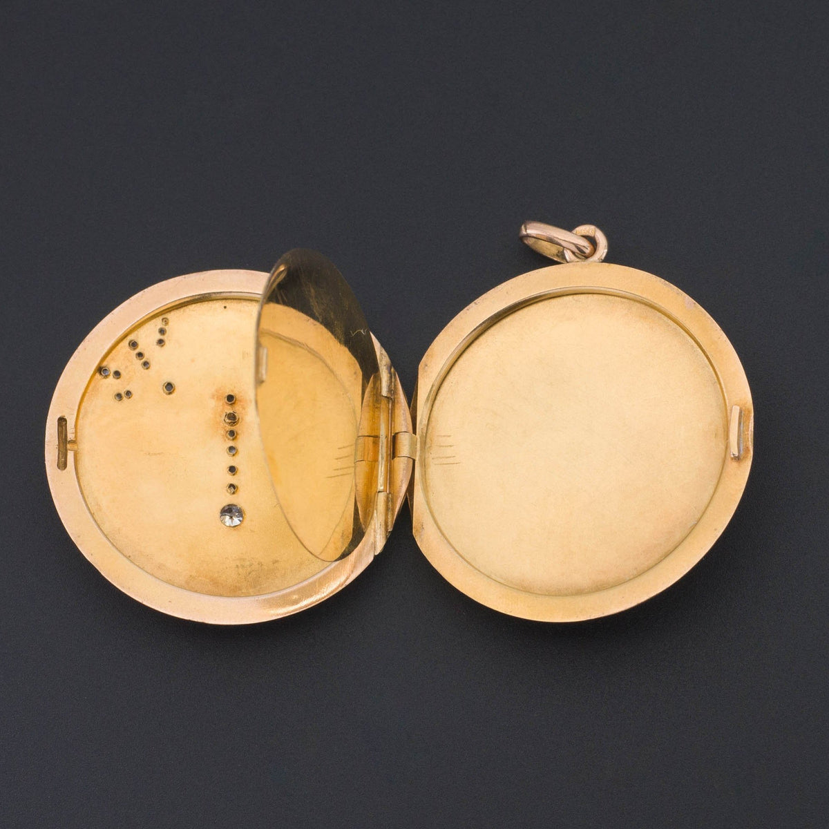 Antique Locket | 18k Gold &amp; Platinum Locket - Trademark Antiques
