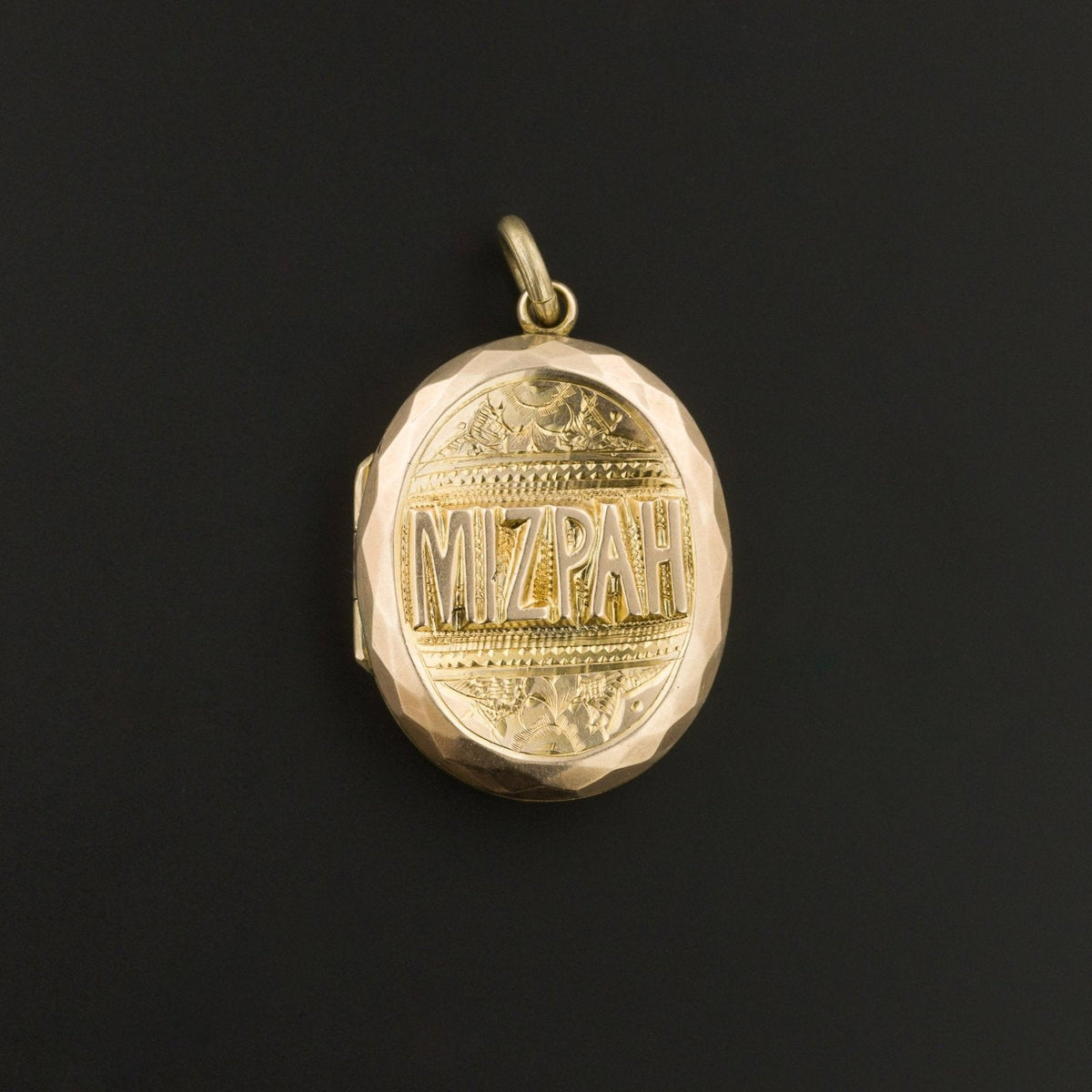 Antique Locket | 9ct Gold Mizpah Locket - Trademark Antiques