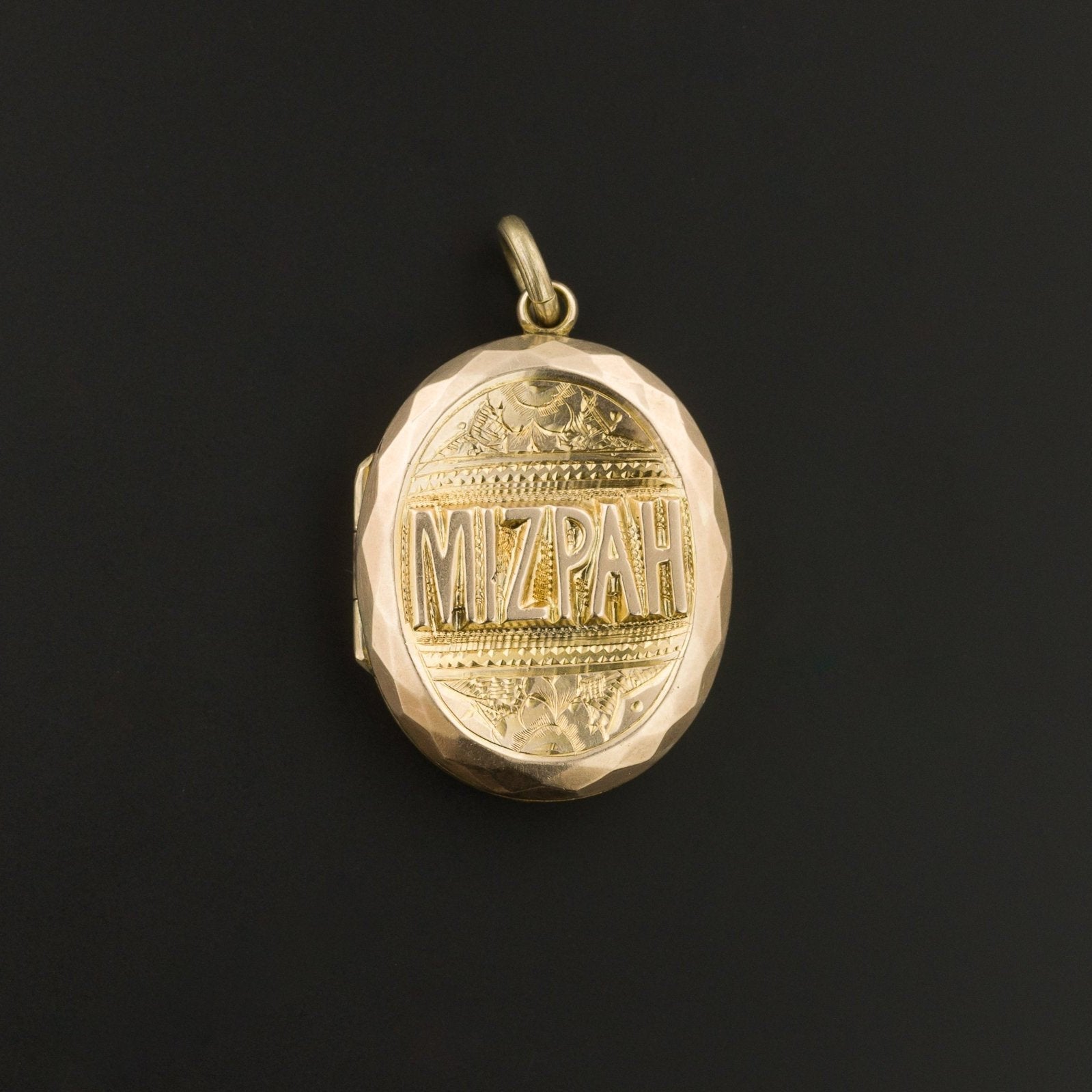 Antique Locket | 9ct Gold Mizpah Locket - Trademark Antiques