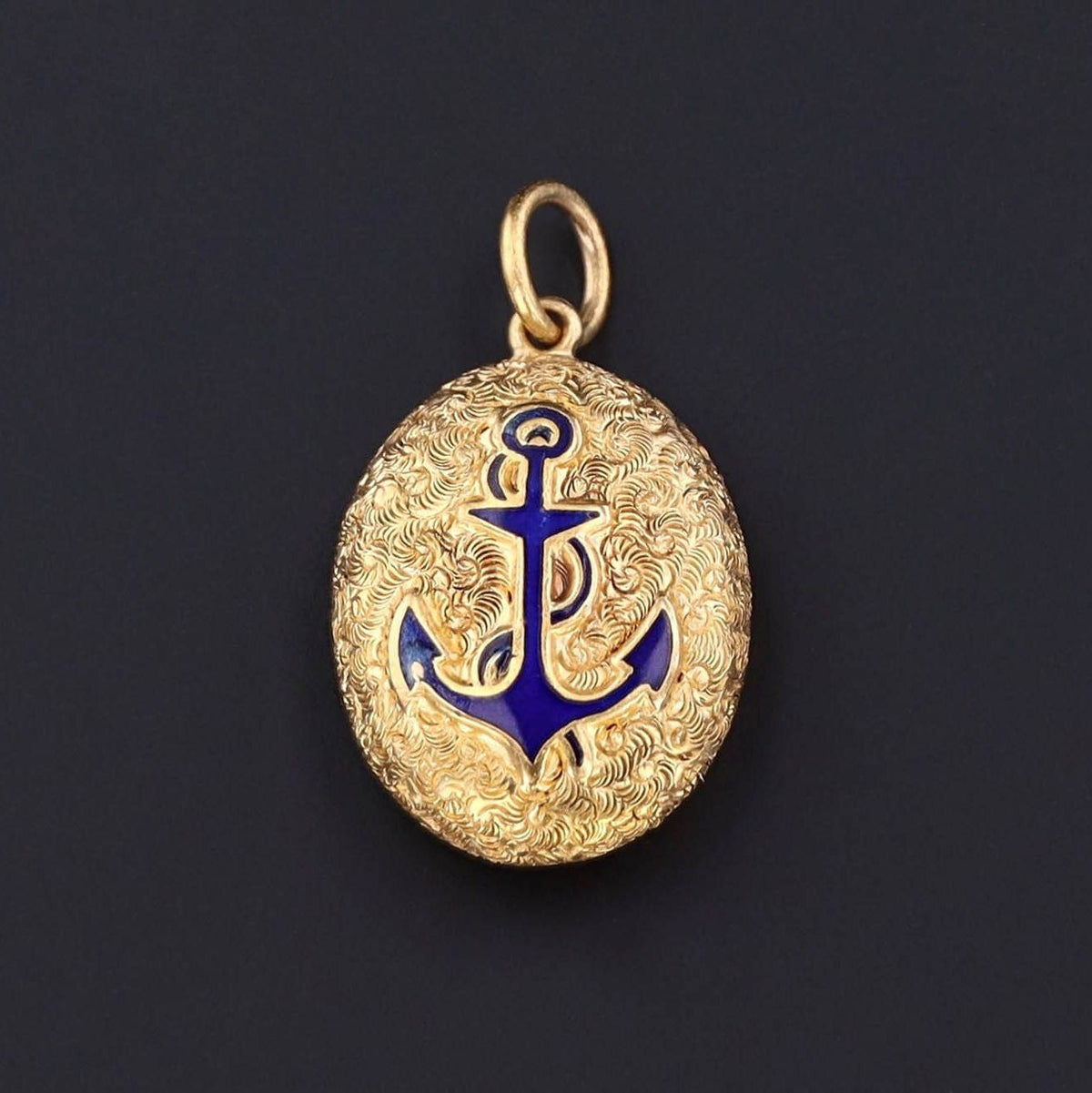 Antique Locket | Anchor Locket - Trademark Antiques