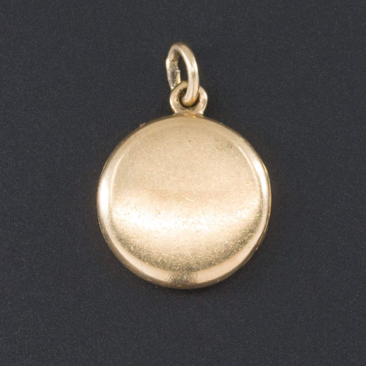 Antique Locket | Blue Enamel Locket - Trademark Antiques