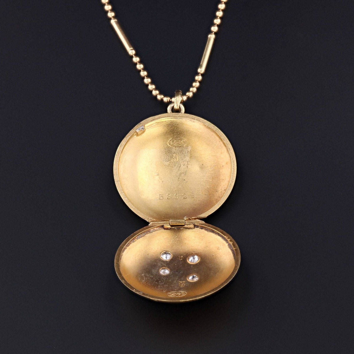 Antique Locket | Diamond Locket - Trademark Antiques