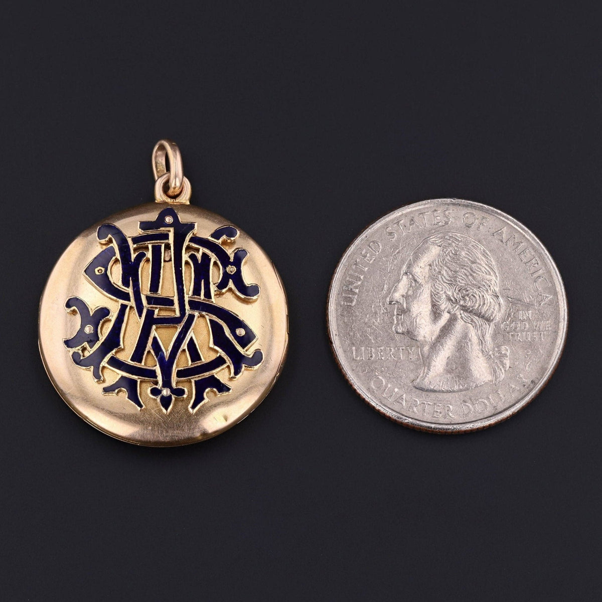 Antique Locket | Initial SAM Locket - Trademark Antiques