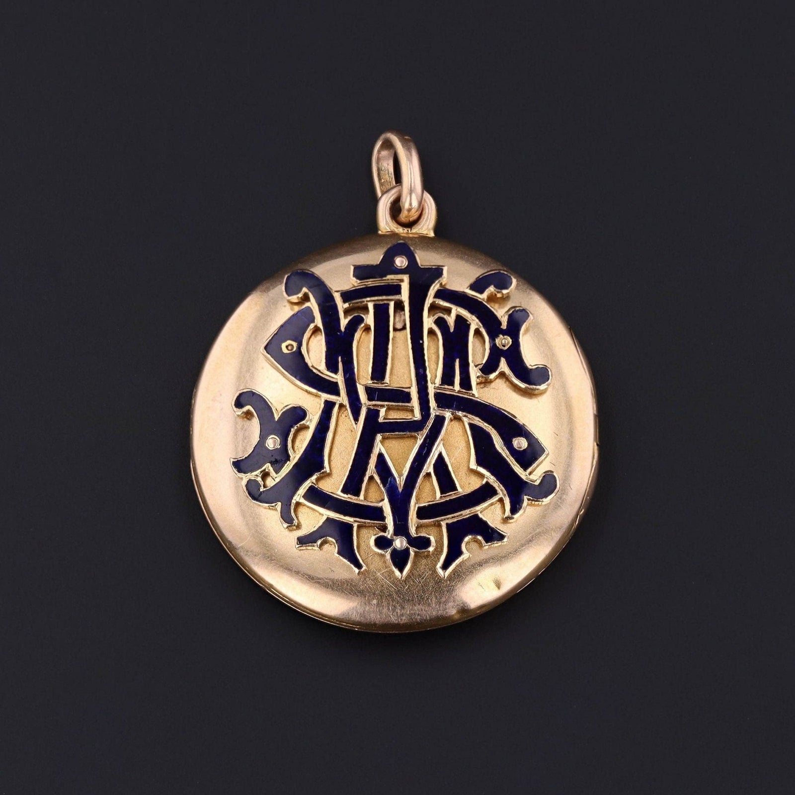 Antique Locket | Initial SAM Locket - Trademark Antiques