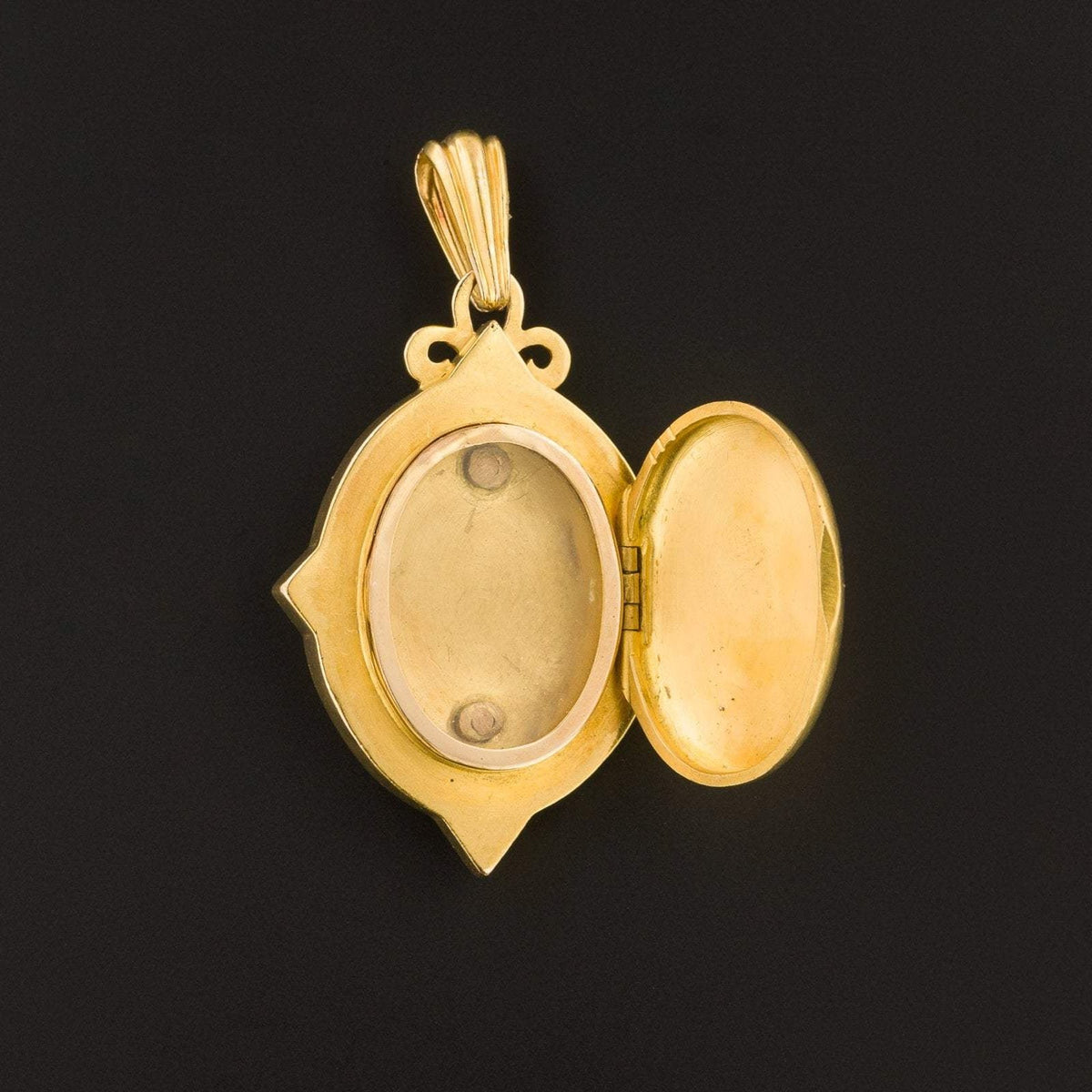 Antique Locket | Turquoise &amp; Pearl Locket - Trademark Antiques