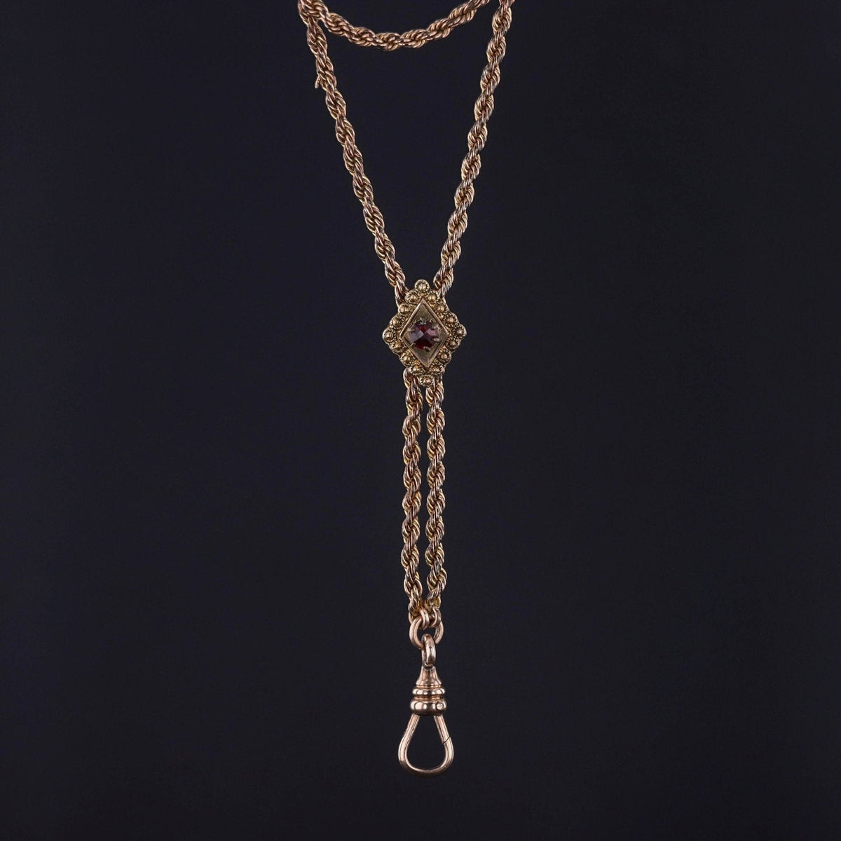 Antique Lorgnette Slide Chain - Trademark Antiques