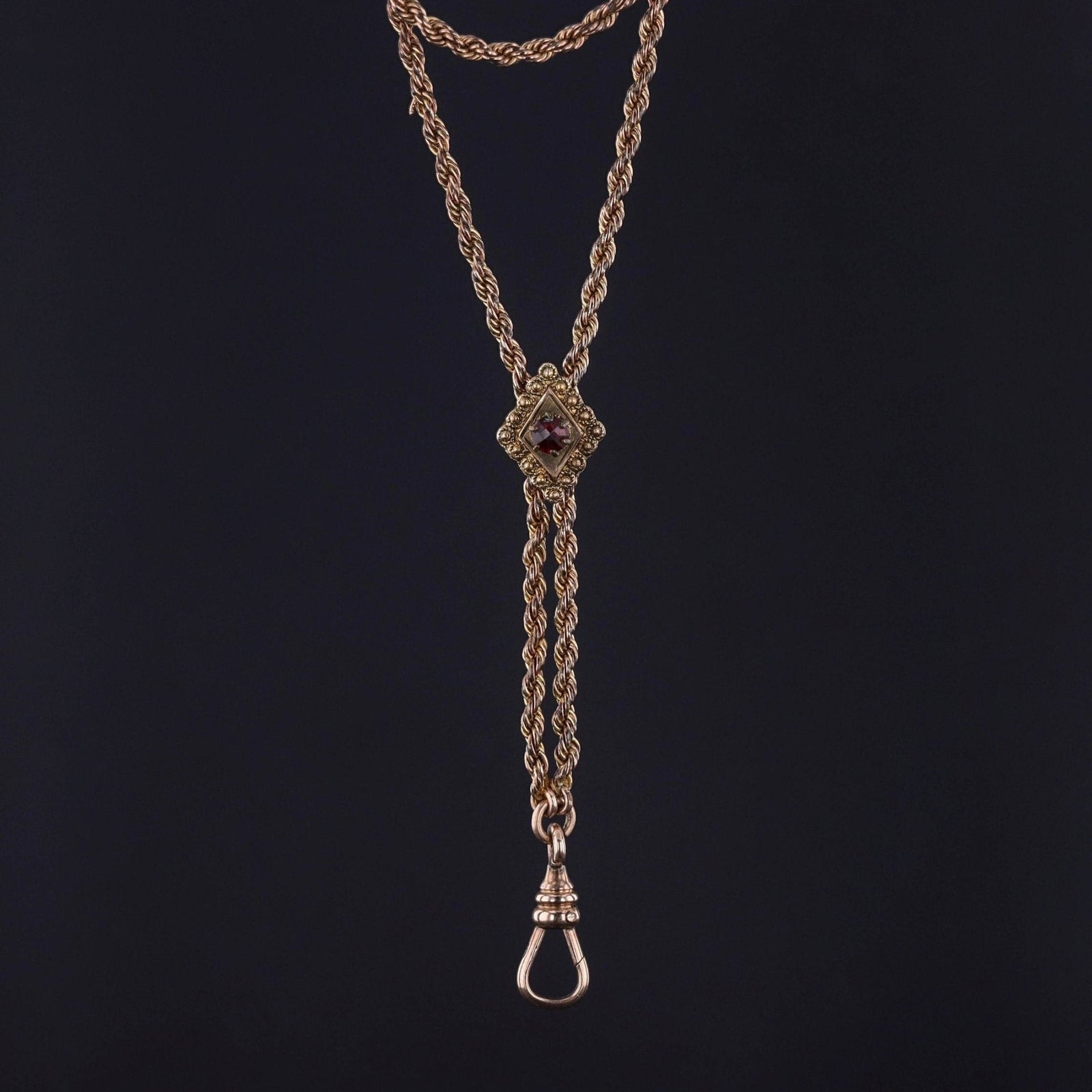 Antique Lorgnette Slide Chain - Trademark Antiques