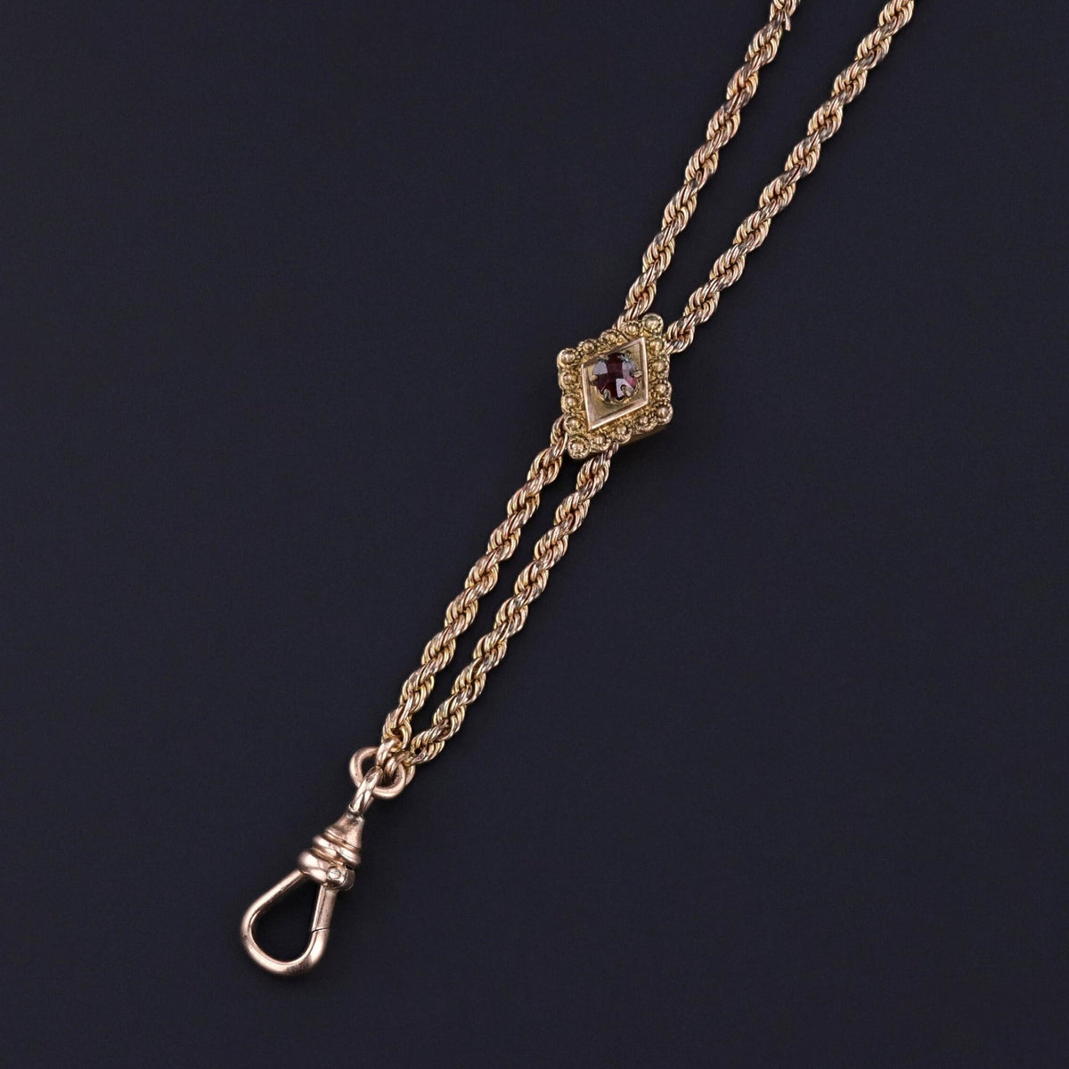 Antique Lorgnette Slide Chain - Trademark Antiques