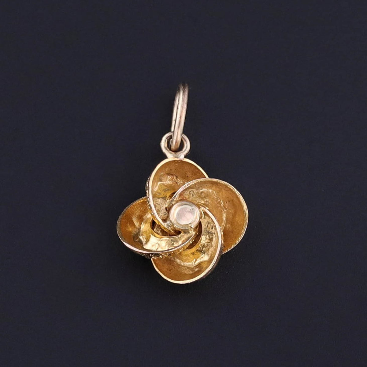 Antique Love Knot Charm of 10k Gold - Trademark Antiques