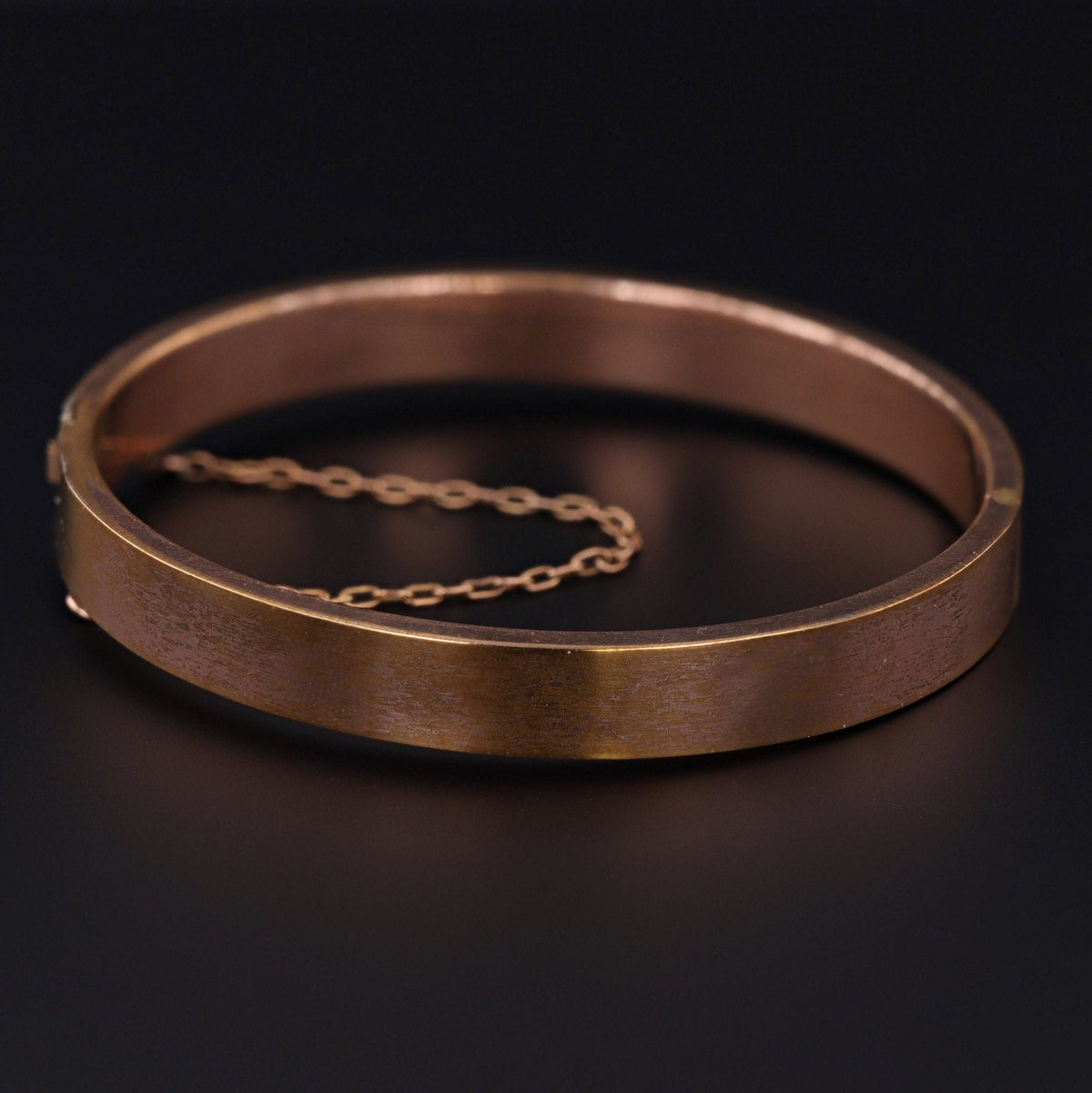 Antique Micro Mosaic Flower Bangle Bracelet | Gold Filled Bangle Bracelet - Trademark Antiques