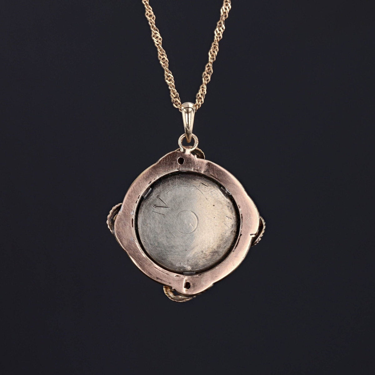Antique Micromosaic Necklace | Victorian Bird Pendant - Trademark Antiques
