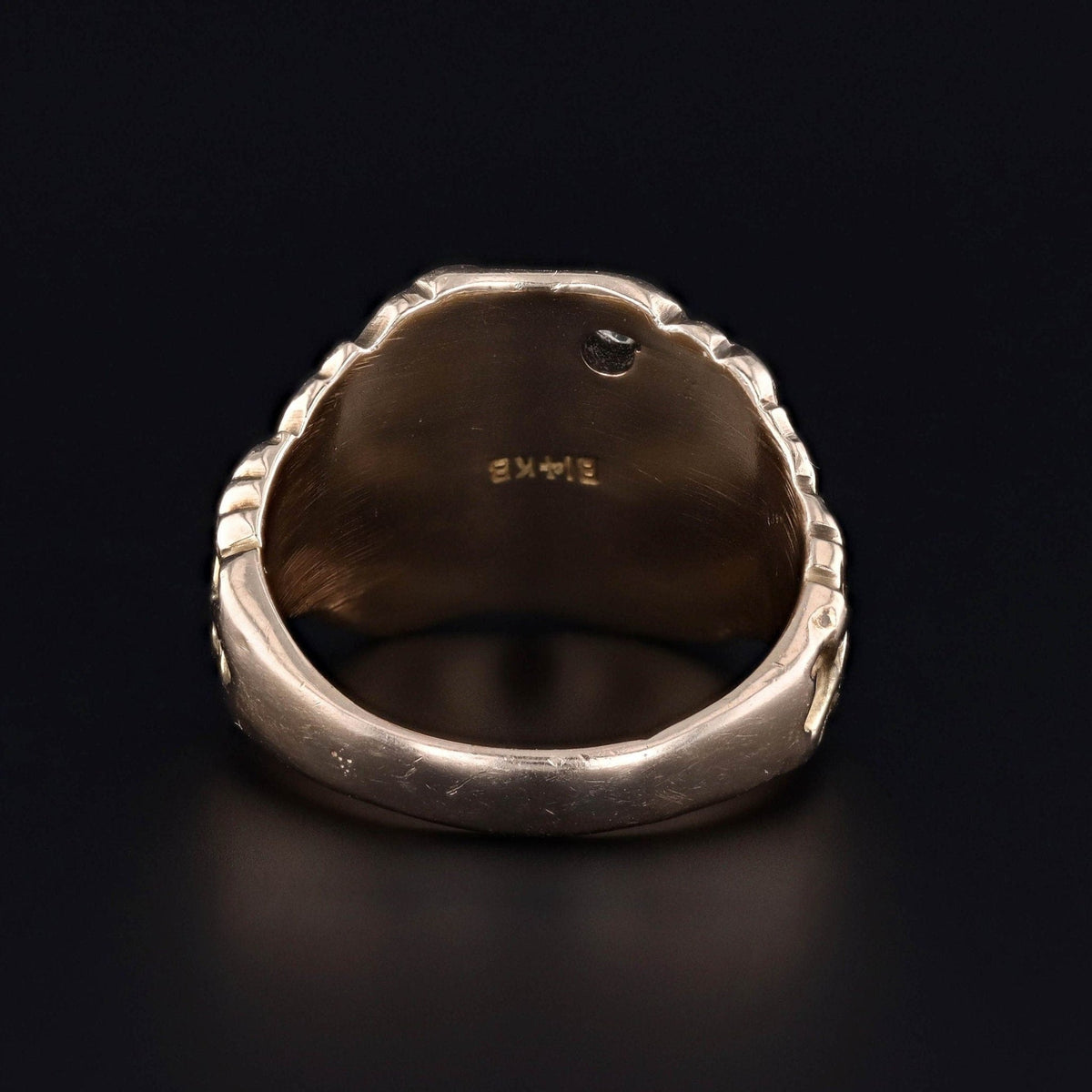 Antique Monkey Signet Ring of 14k Gold - Trademark Antiques