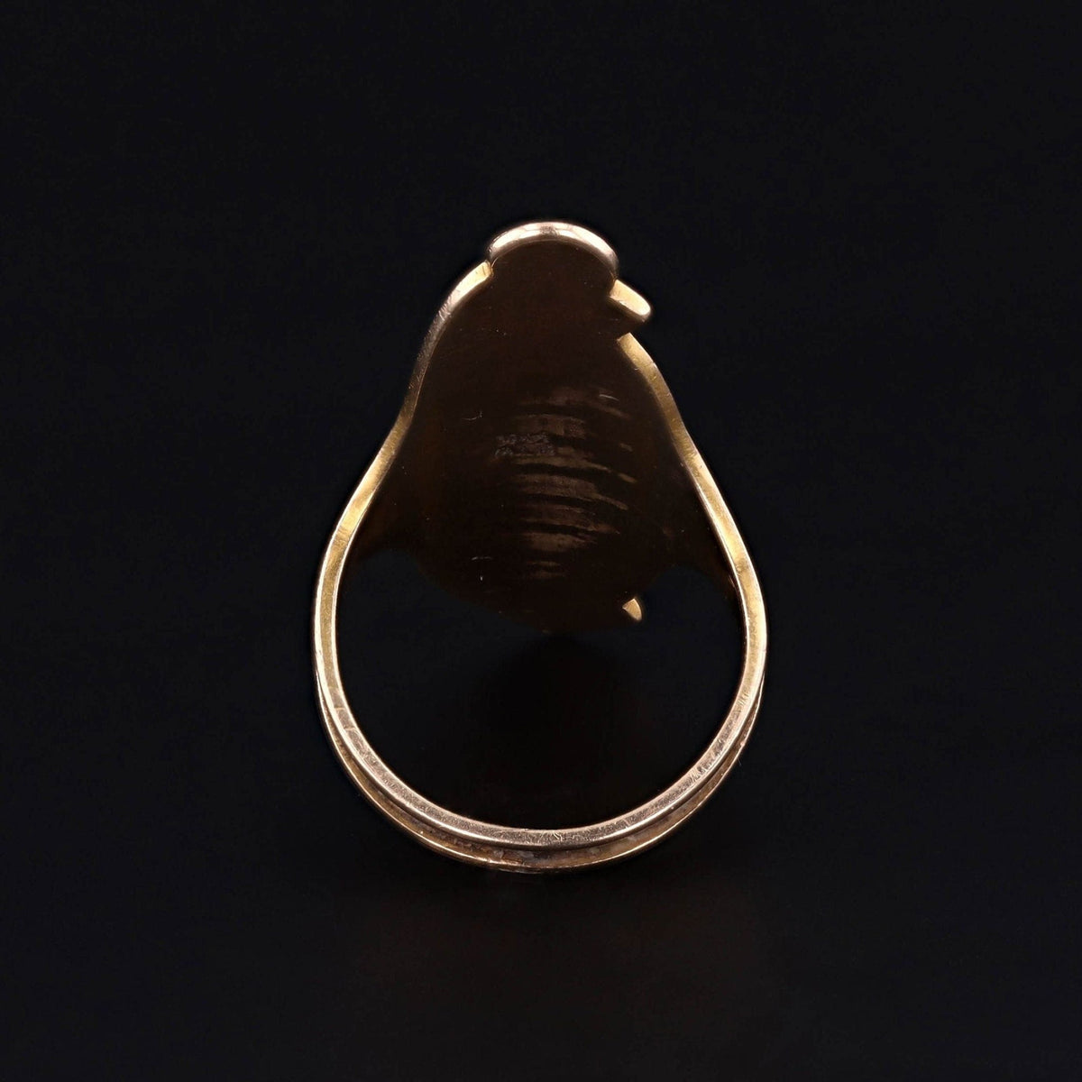 Antique Moonstone Cabochon Ring of 14k Gold - Trademark Antiques