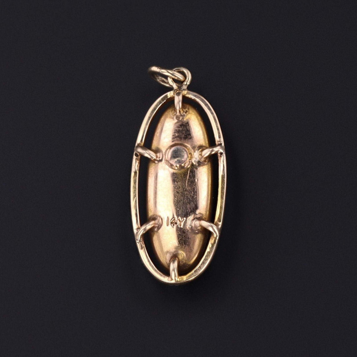 Antique Moonstone Pendant | Antique Pin Conversion - Trademark Antiques