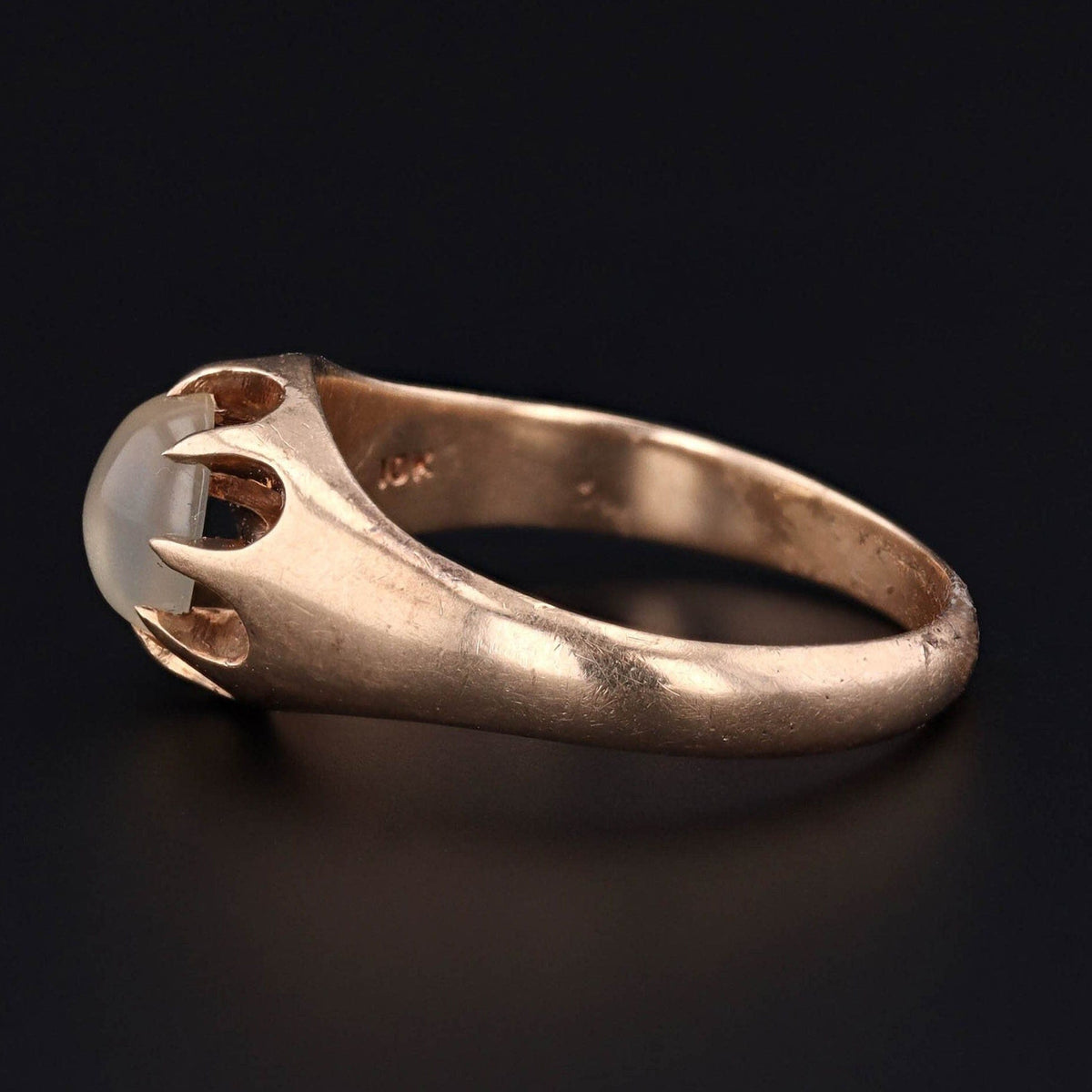 Antique Moonstone Ring of 10k Gold - Trademark Antiques