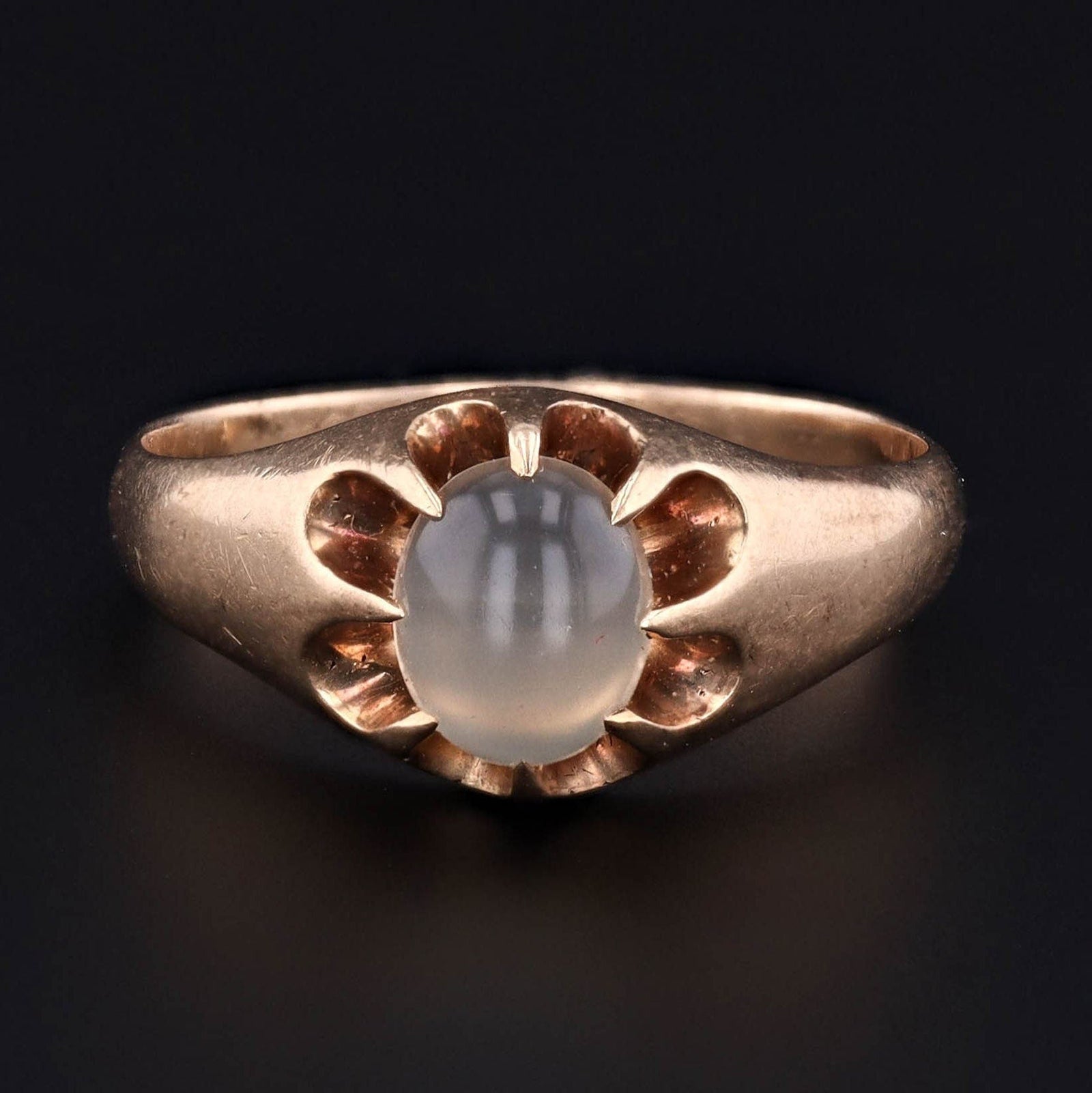 Antique Moonstone Ring of 10k Gold - Trademark Antiques