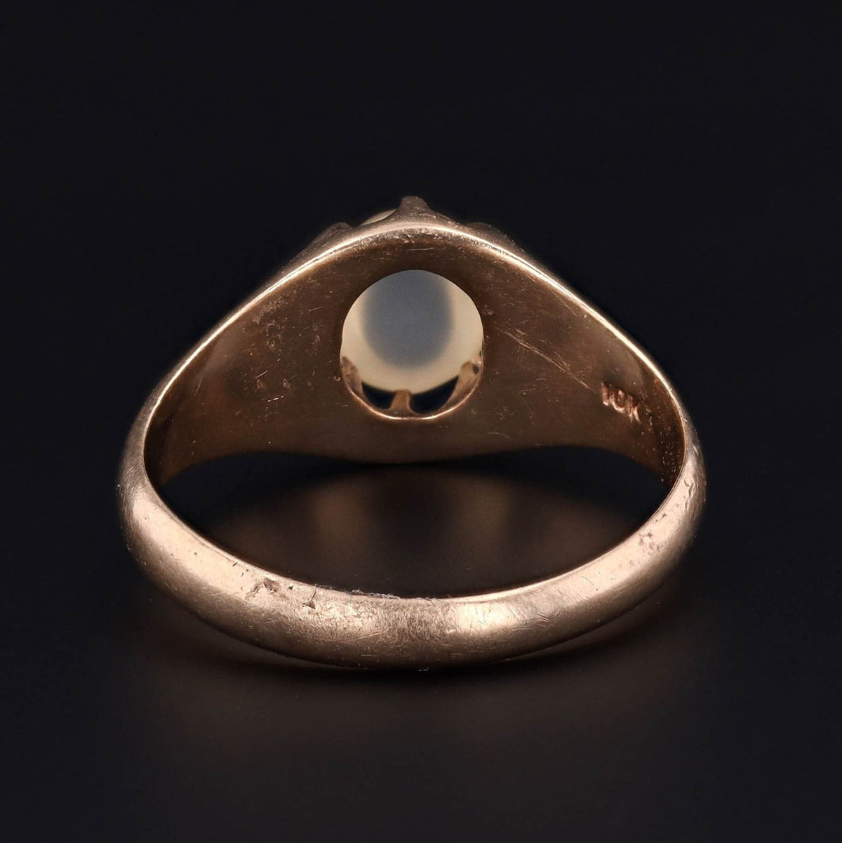 Antique Moonstone Ring of 10k Gold - Trademark Antiques