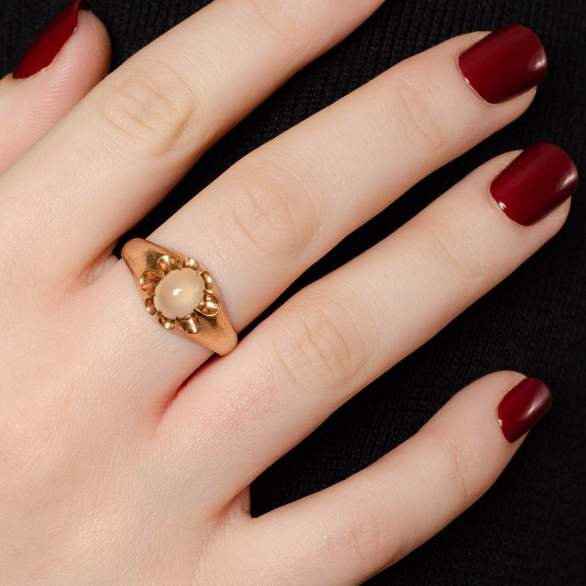 Antique Moonstone Ring of 10k Gold - Trademark Antiques