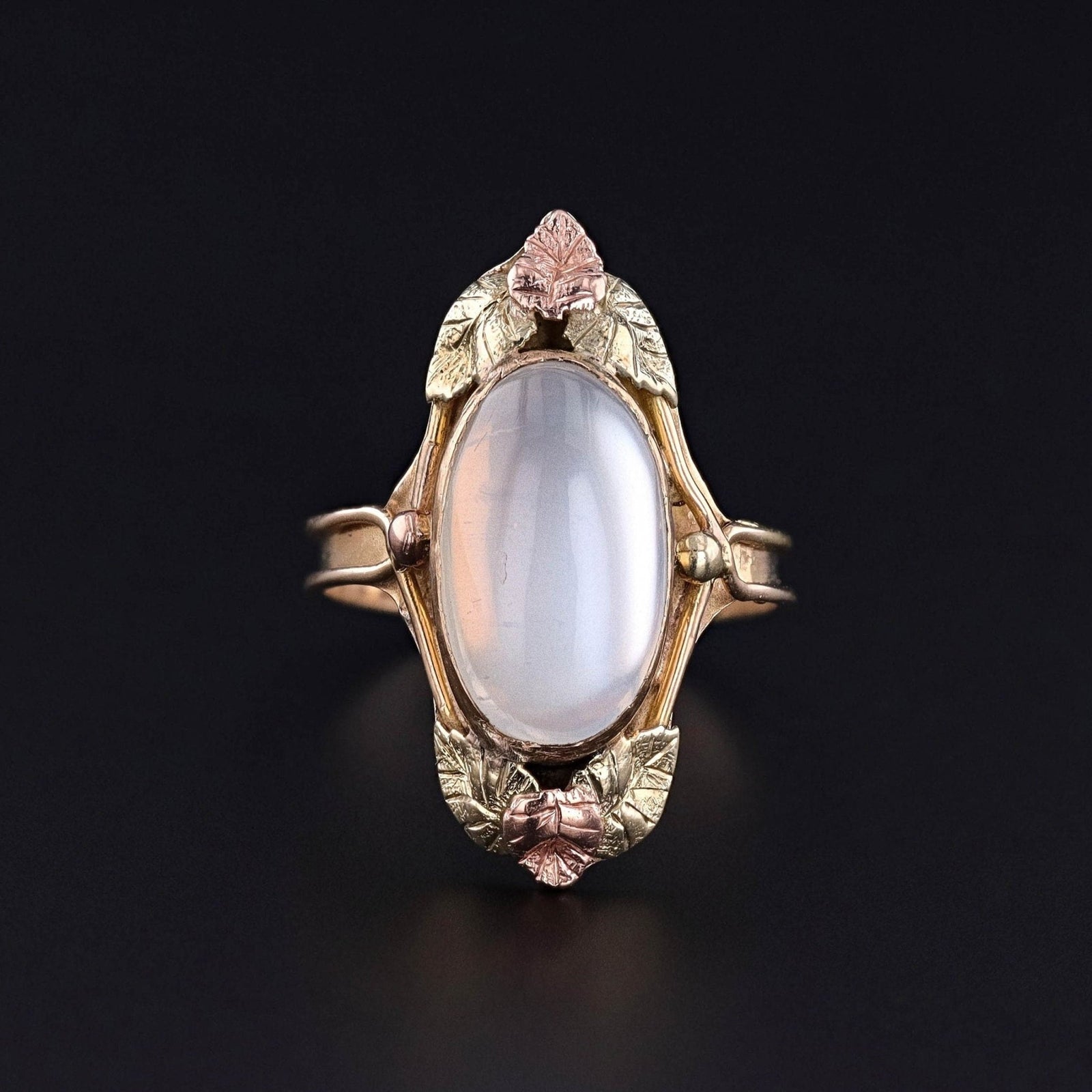 Antique Moonstone Ring of 14k Gold - Trademark Antiques