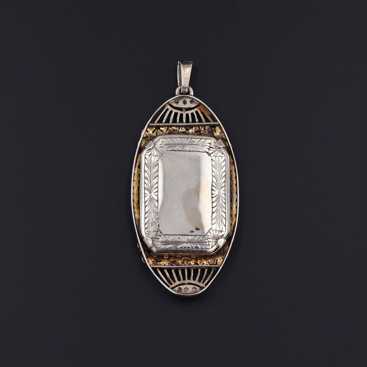 Antique Mother Mary Miniature in 14k Gold with Diamonds - Trademark Antiques