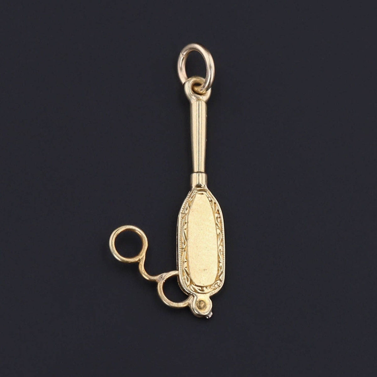 Antique Moveable Opera Glasses Charm of 14k Gold - Trademark Antiques